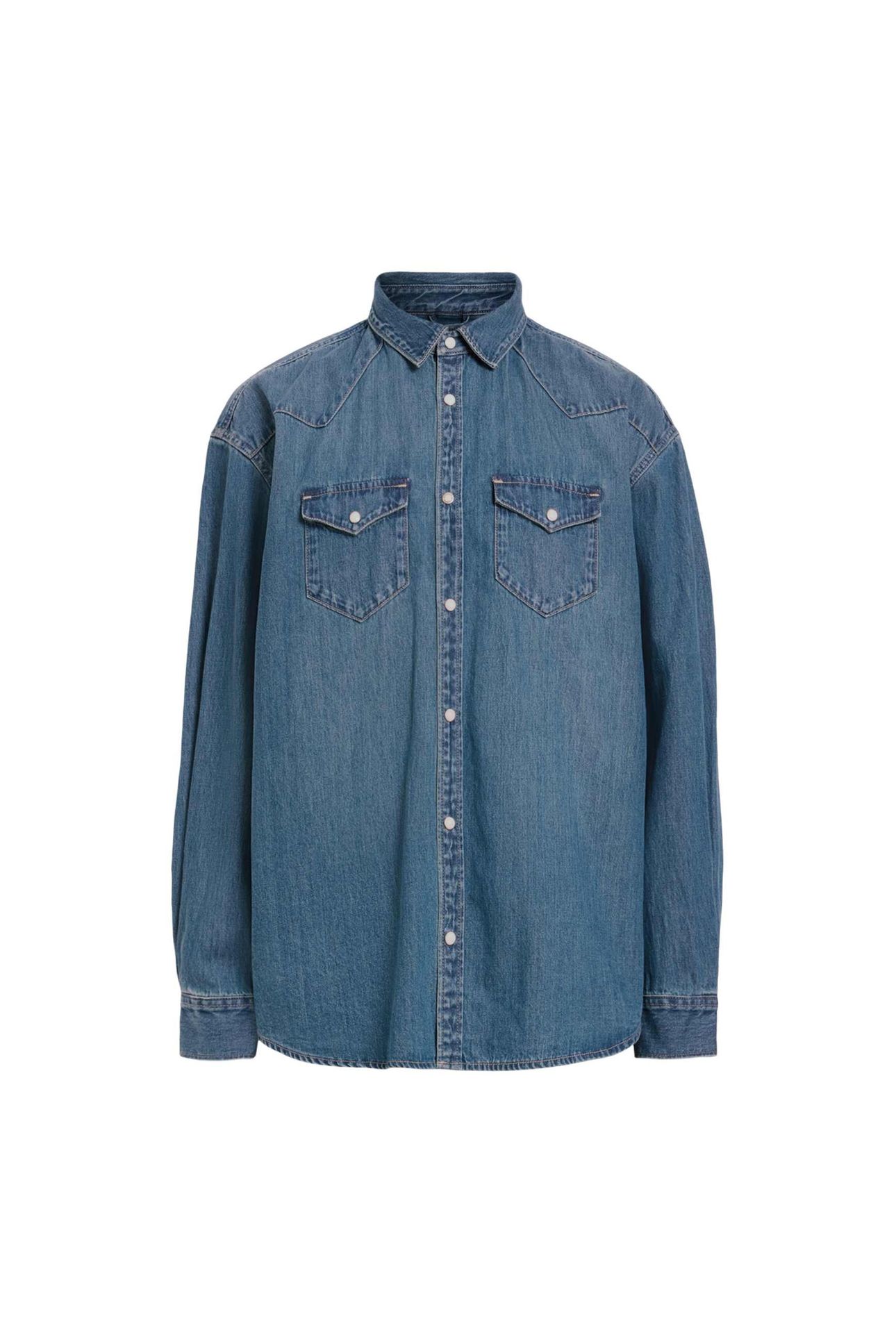 FENTON SHIRT GREEN CAST INDIGO 3