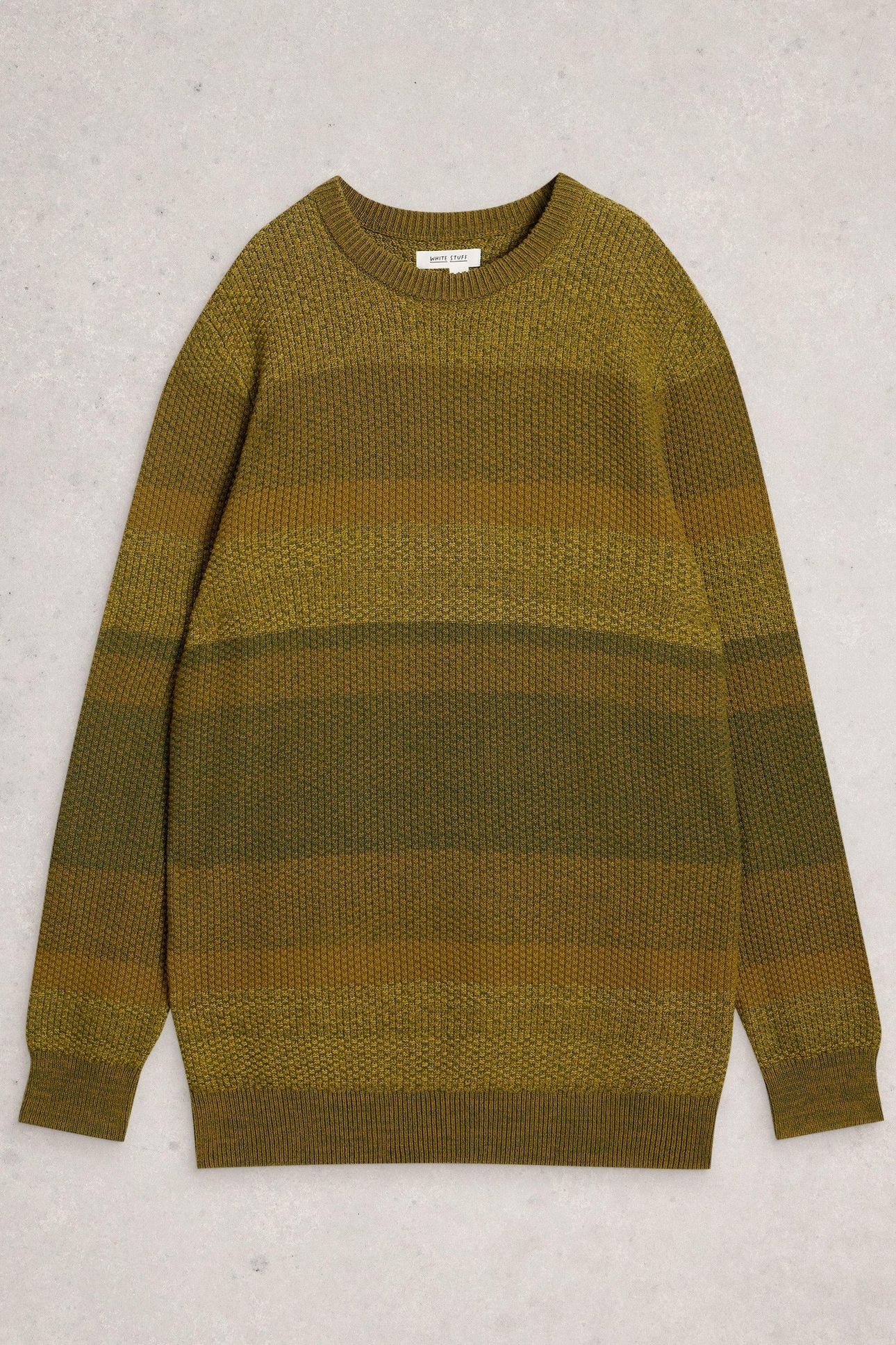 SPACE DYE CREW GREEN MULTI 1
