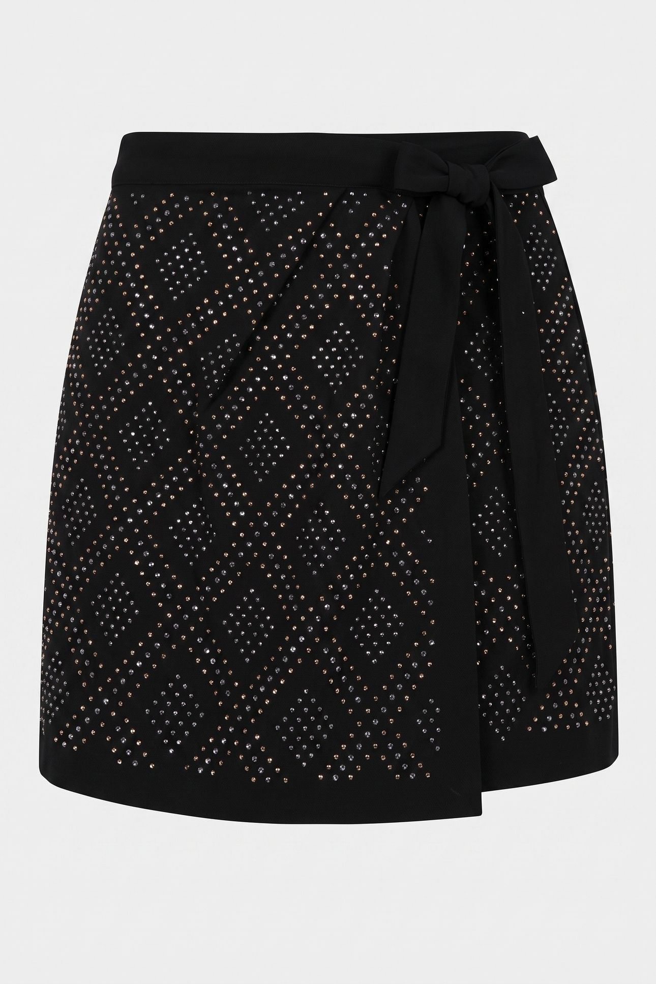 SHORT TIED SKIRT BLACK 3