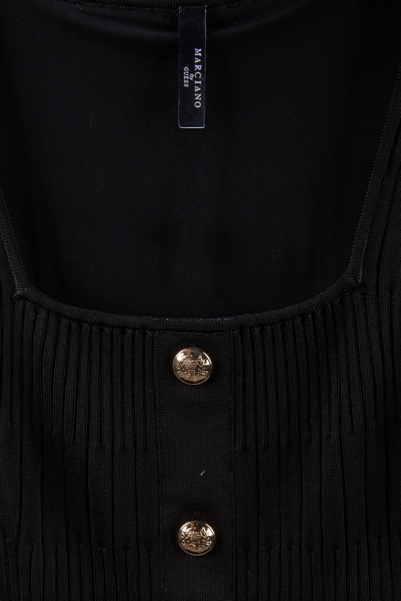 JANET RIBBED SL DRESS JET BLACK A996 3
