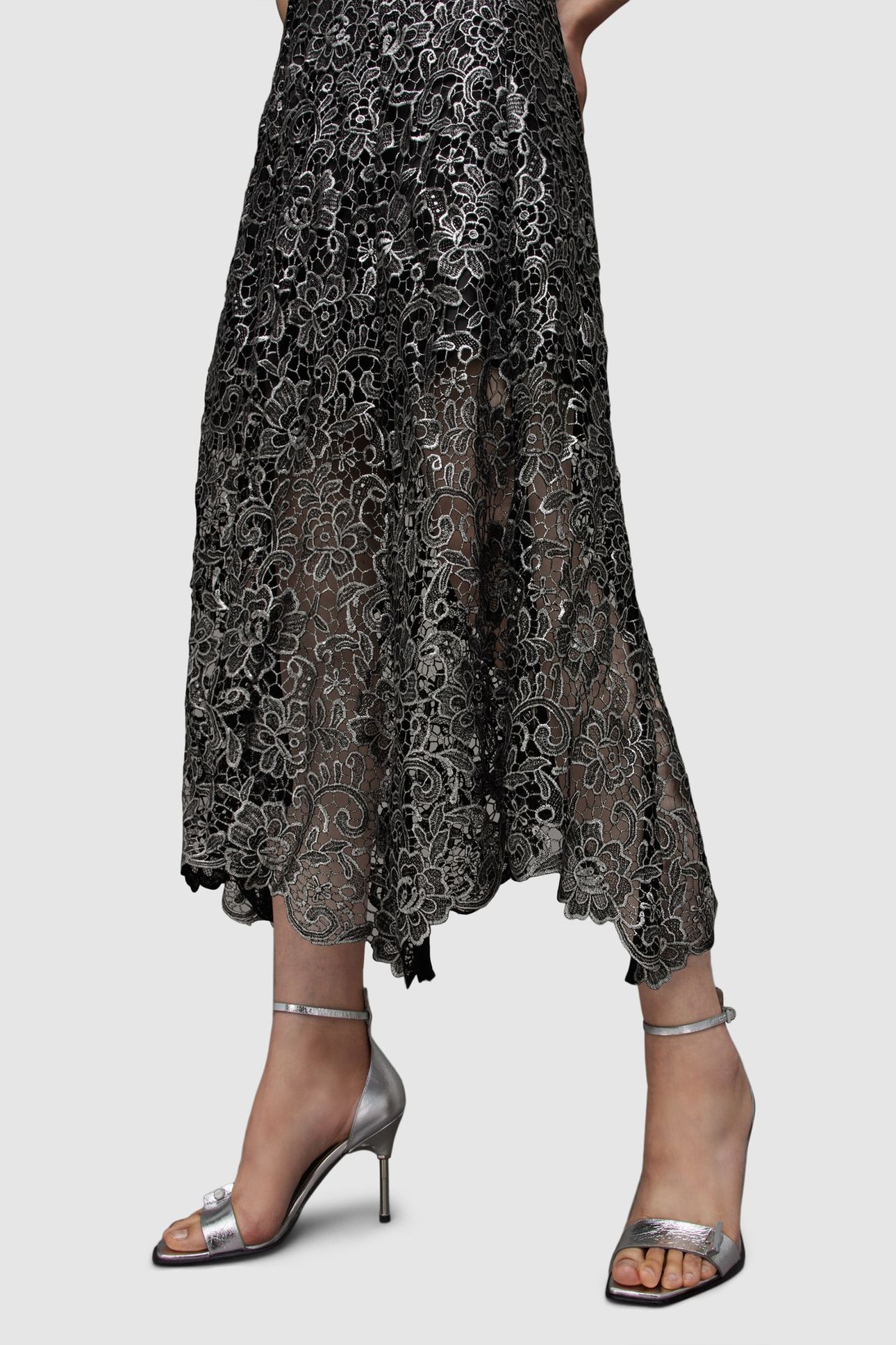 CAMILA SKIRT GUNMETAL GREY 3