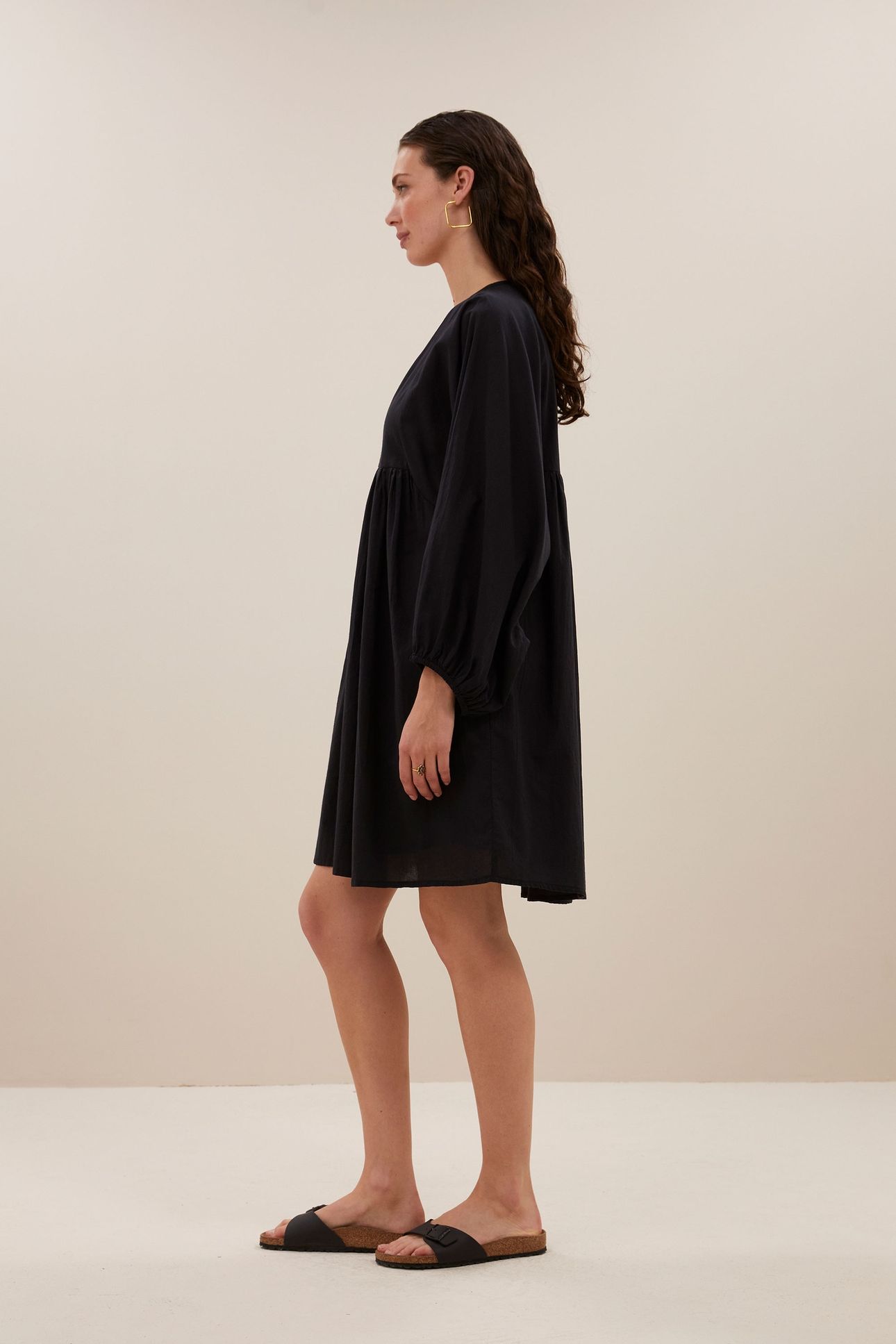 PHILOU CHAMBRIC DRESS JET BLACK 4