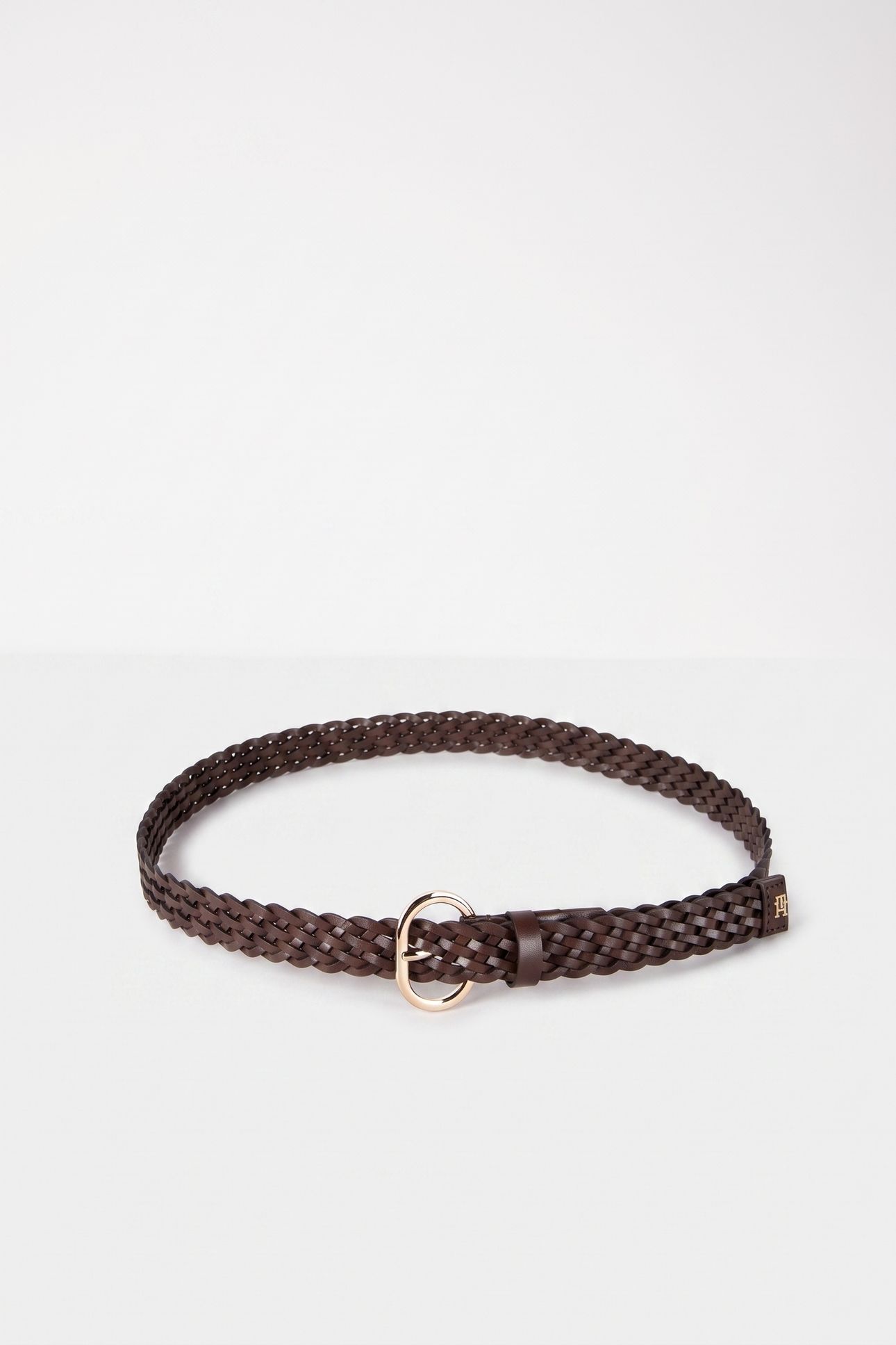 TH CHIC 2.5 WOVEN LEATHER BELT RICH WALNUT 2