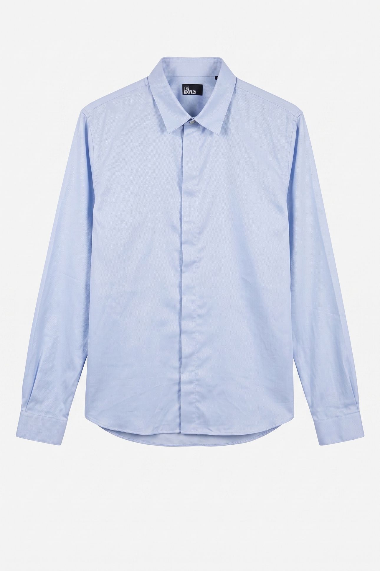LONG-SLEEVED SHIRT WITH CLASSIC COLLAR SKY 3