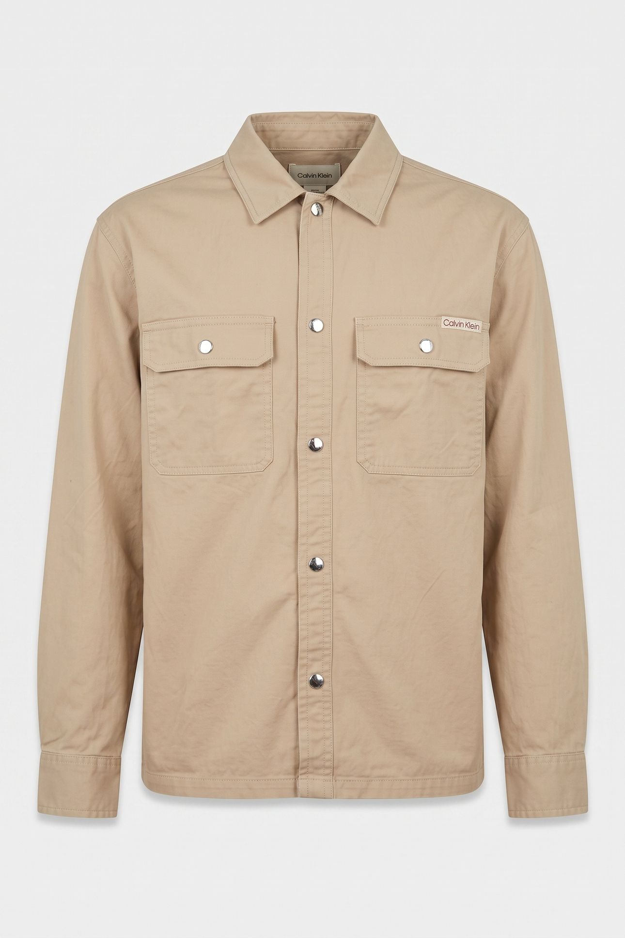 LONG SLEEVE UTILITY RELAXED OVERSHIRT WHITE PEPPER 3