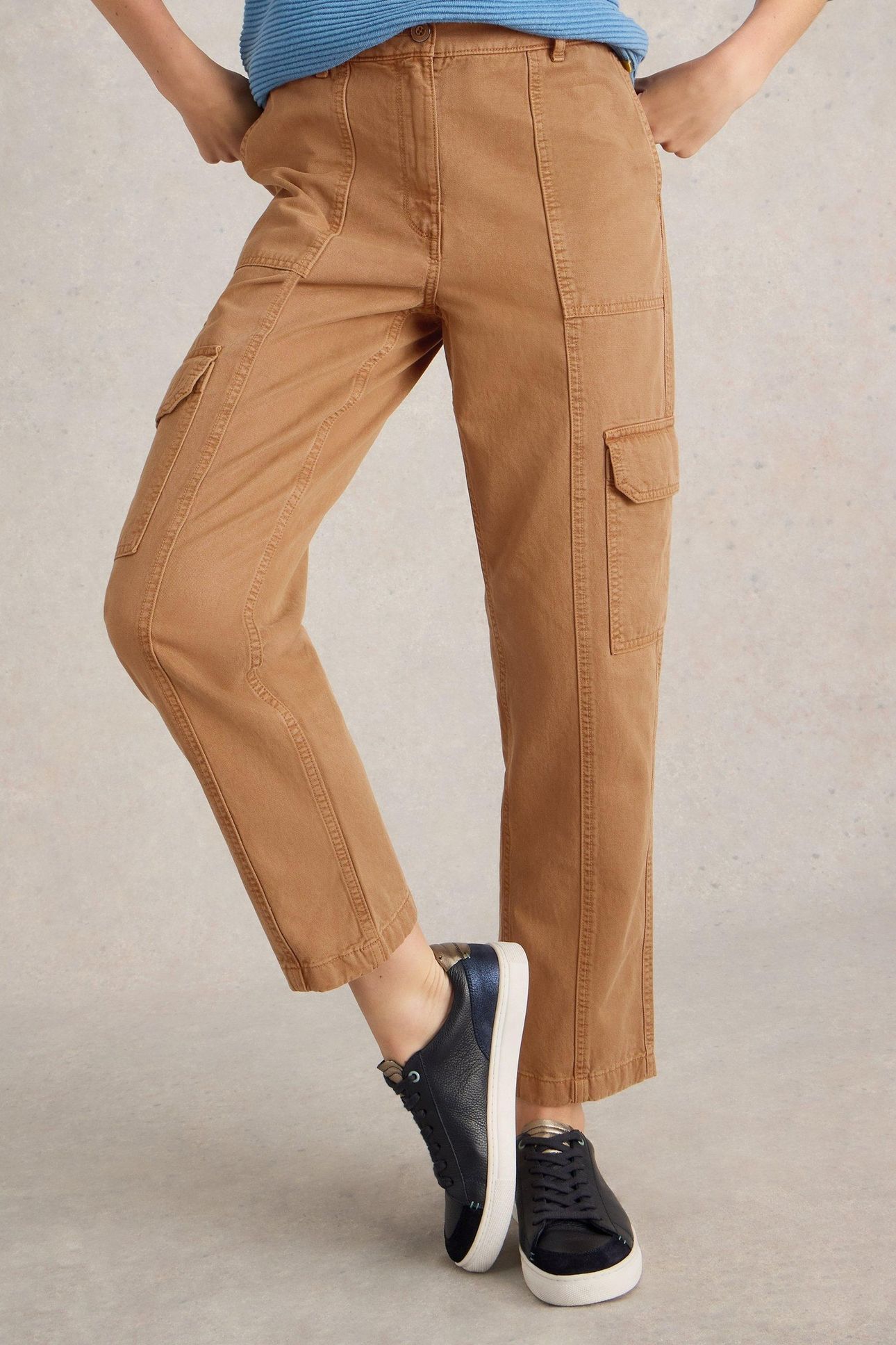 CLOVER CARGO TROUSER MID TAN 2