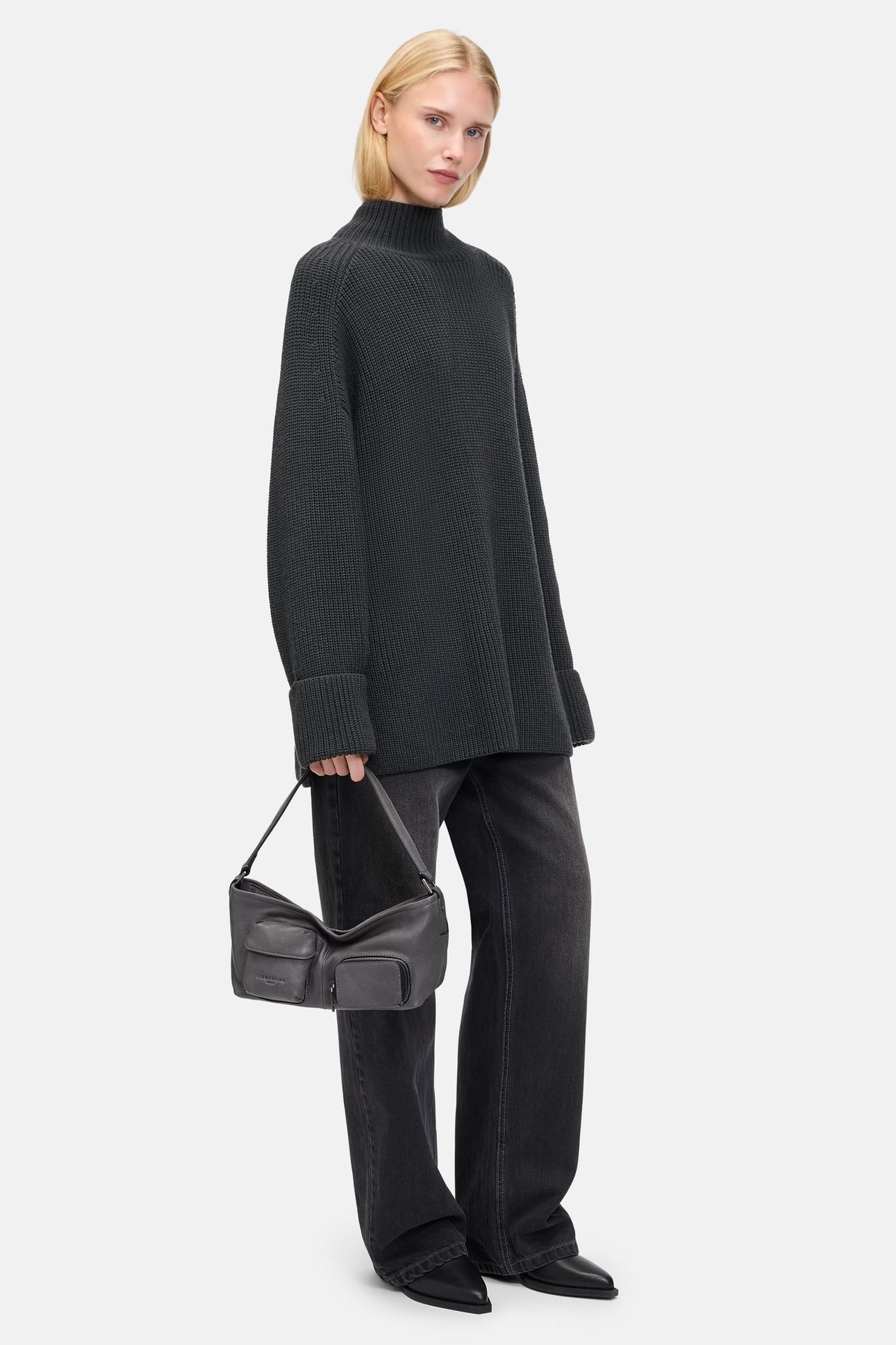 CROSSBODY SMALL GREY/BLACK 1