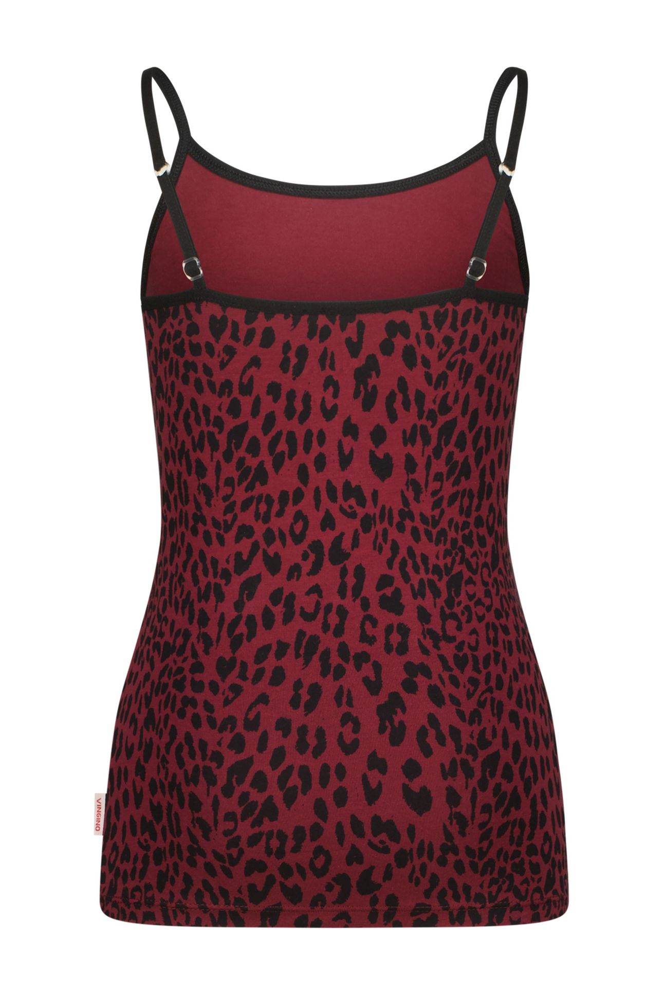 GIRLS ANIMAL SINGLET SET HIPSTER BURGUNDY RED 6