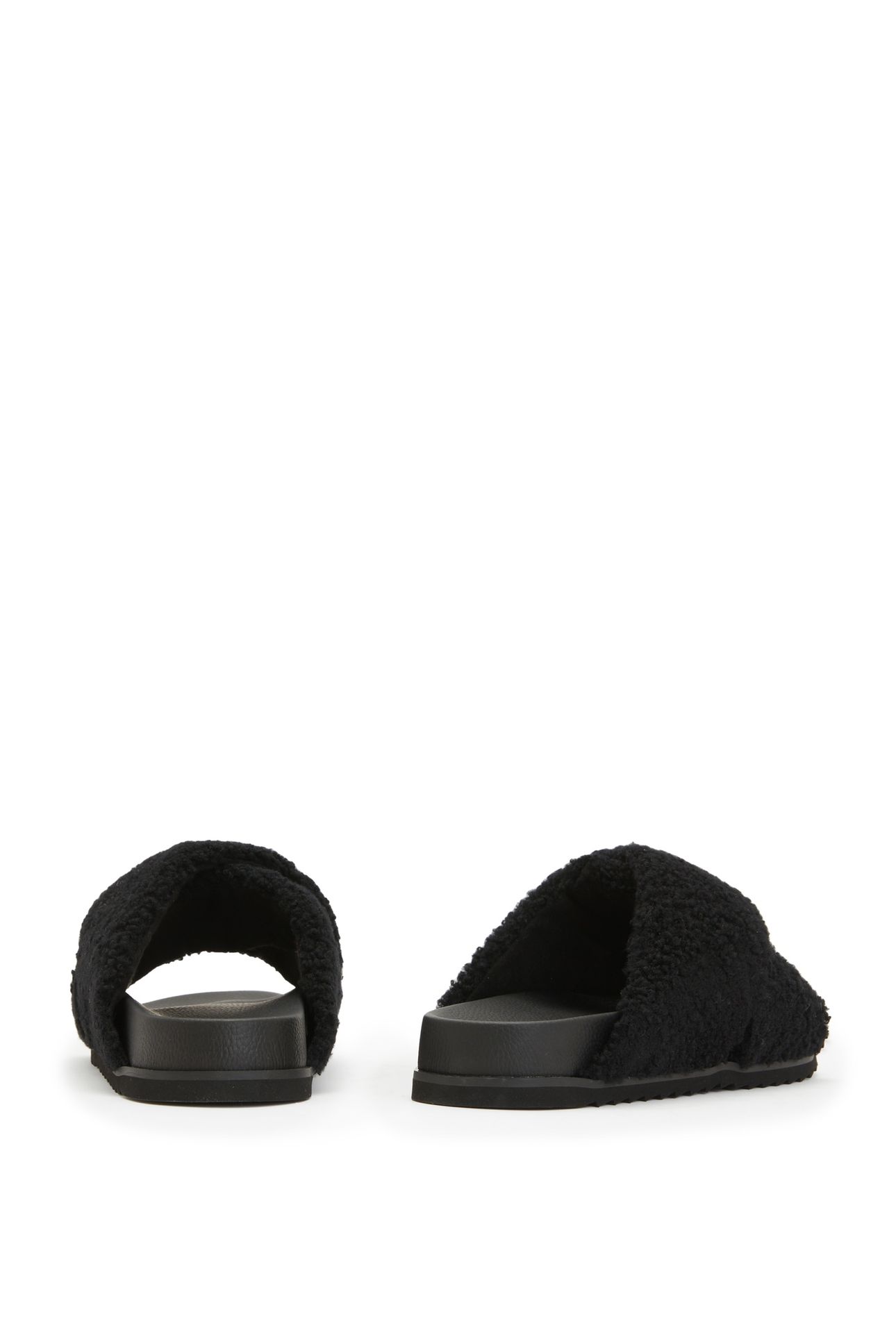 SAKI SHEARLING SANDA BLACK 2
