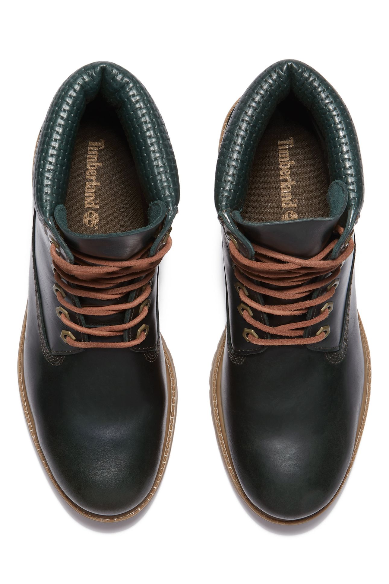 PREMIUM 6 INCH LACE UP WATERPROOF BOOT DARK GREEN FULL GRAIN 7