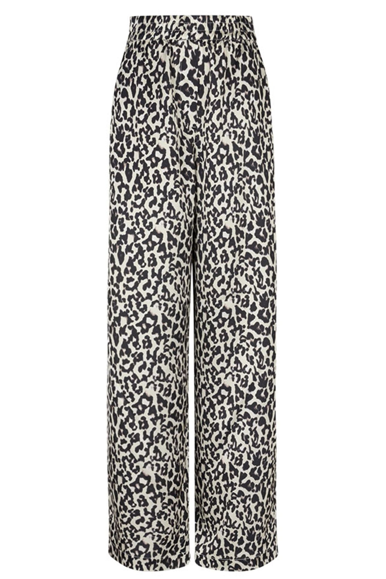 TEO LEOPARD PRINTED WIDE LEG PANTS MULTICOLOUR 4