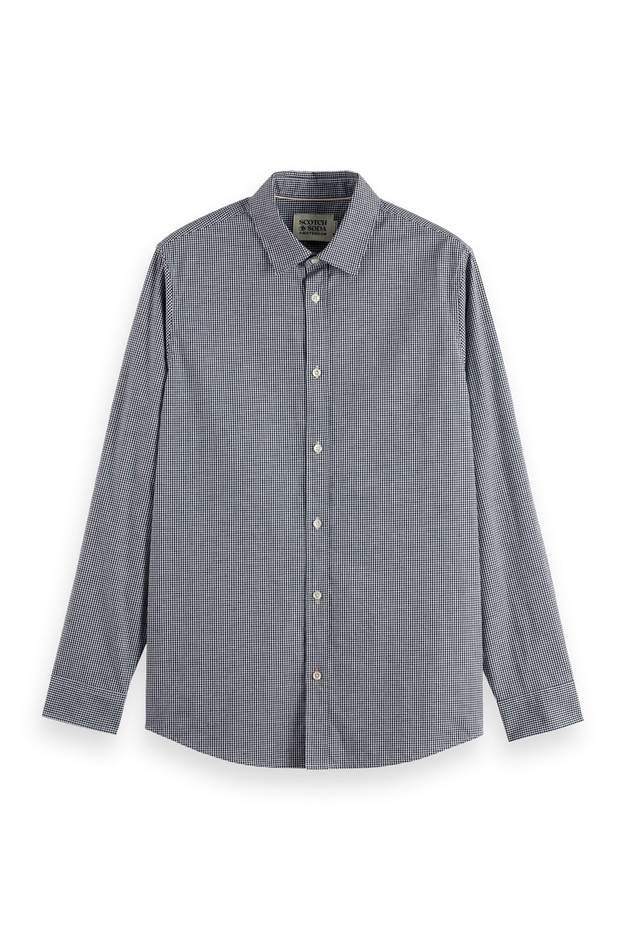 MICRO-CHECK POPLIN SHIRT PEACOAT MICRO CHECK 3