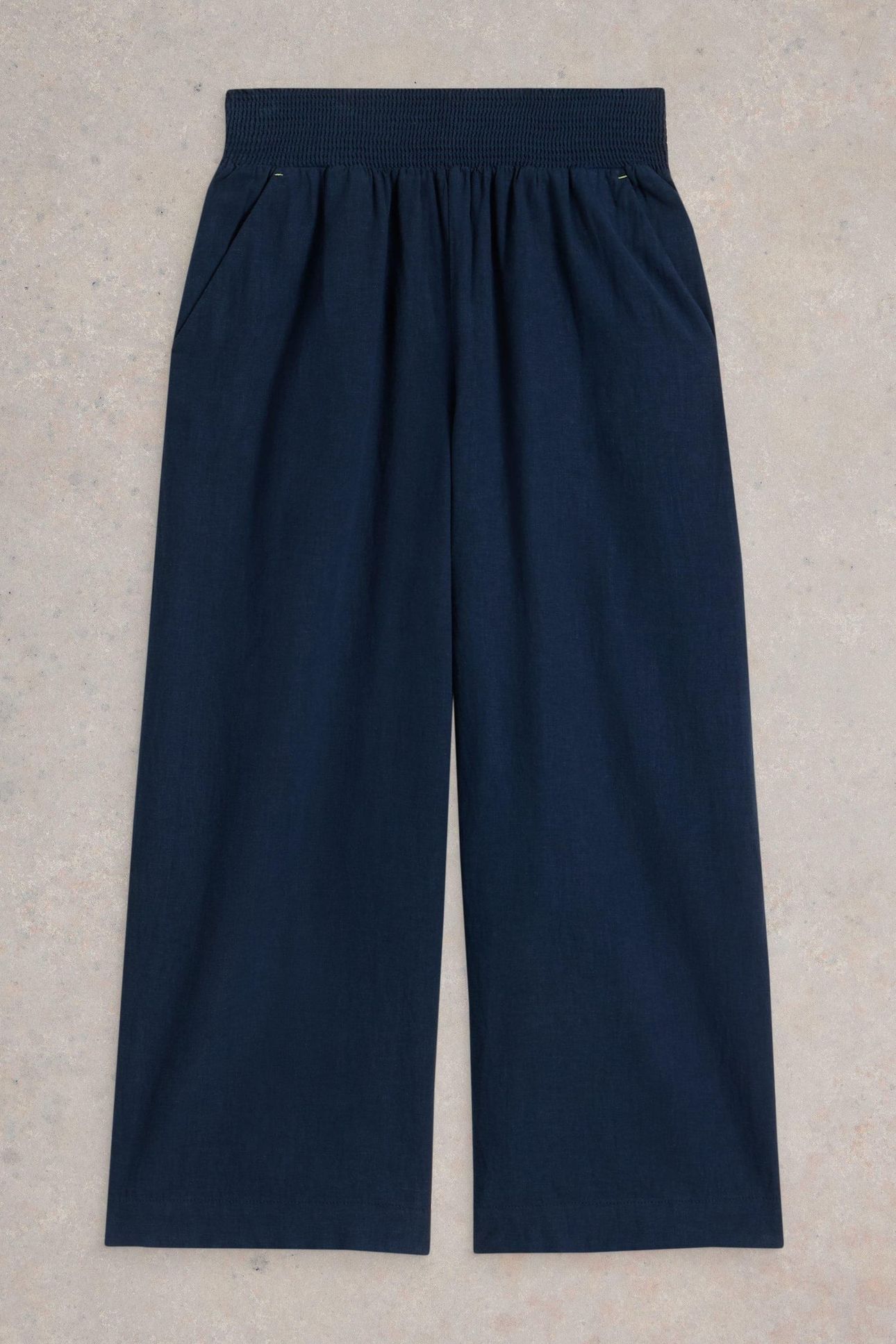 SHELLY LINEN BLEND CULOTTE DARK NAVY 4