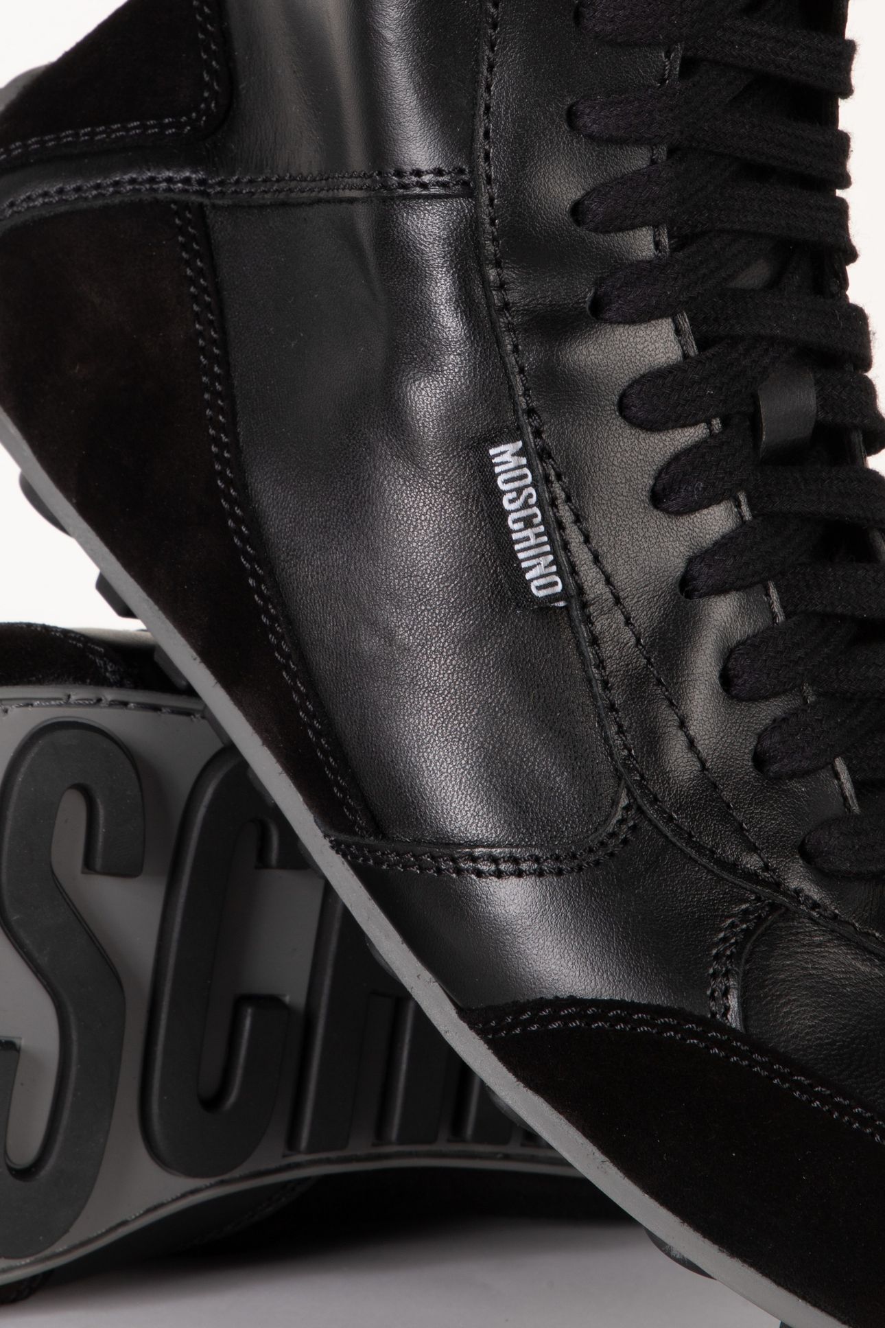 CALFSKIN SNEAKERS BLACK 4