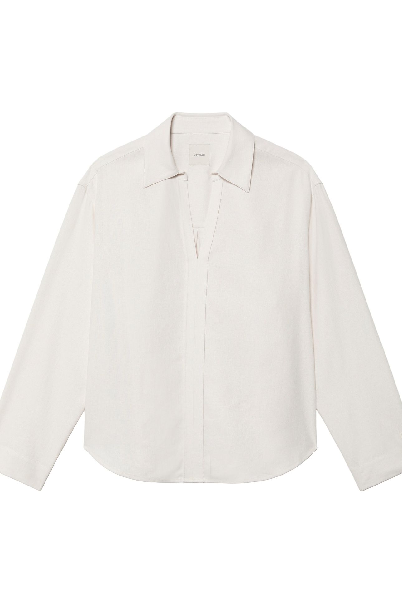 LINEN LS SHIRT WHITE SAND 5