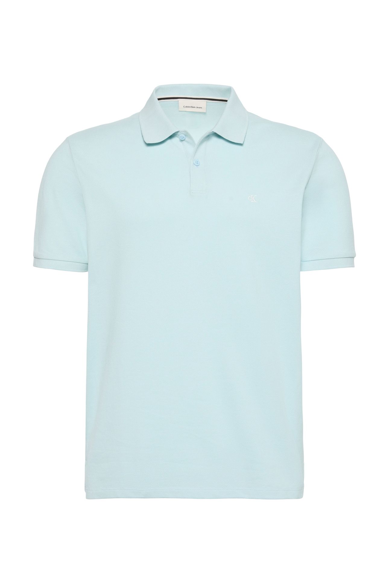 SHORT SLEEVE MONOGRAM PIQUE POLO WINTER SKY 4