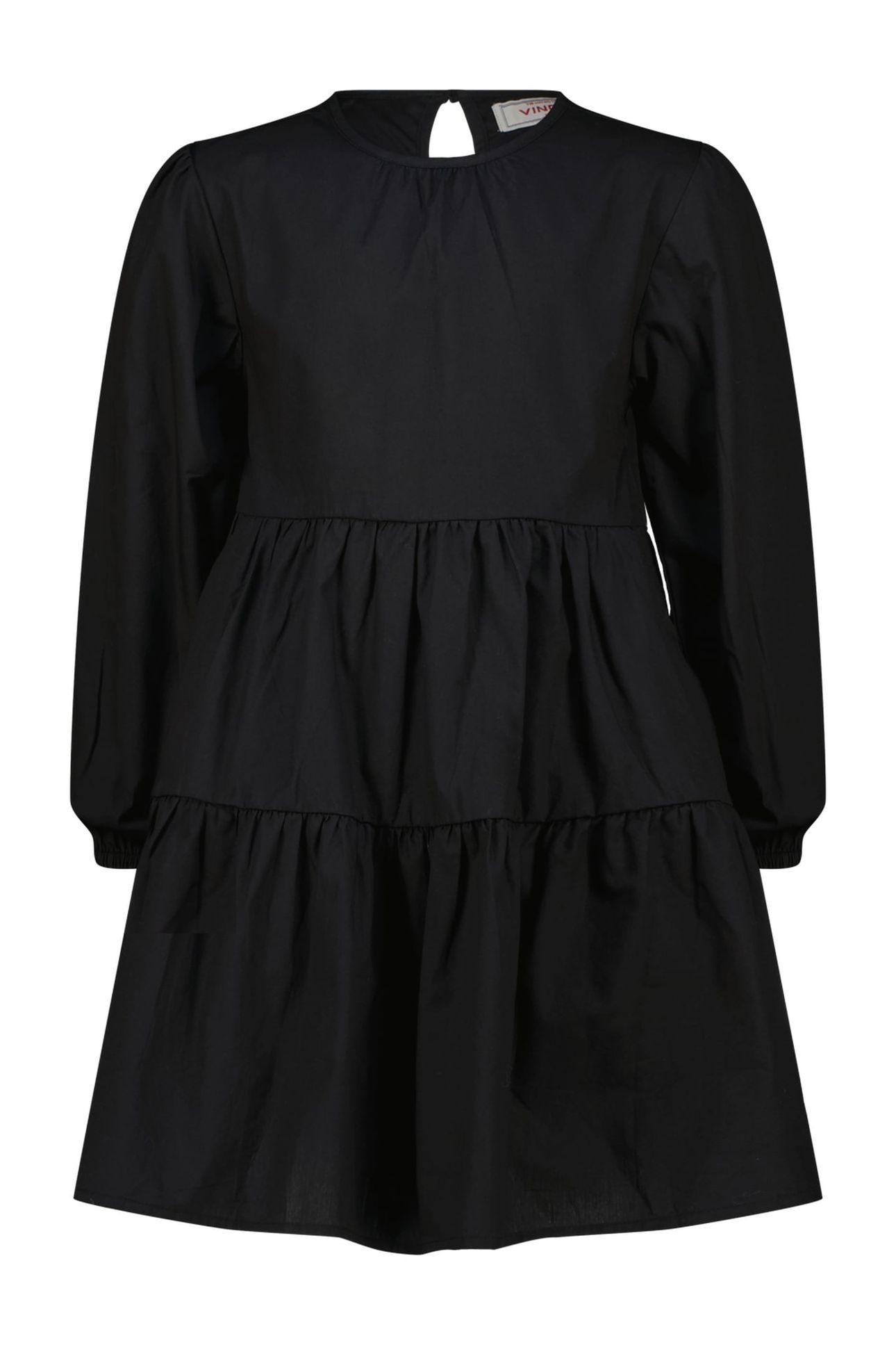GIRLS PIPPA MIDI DRESS DEEP BLACK 1