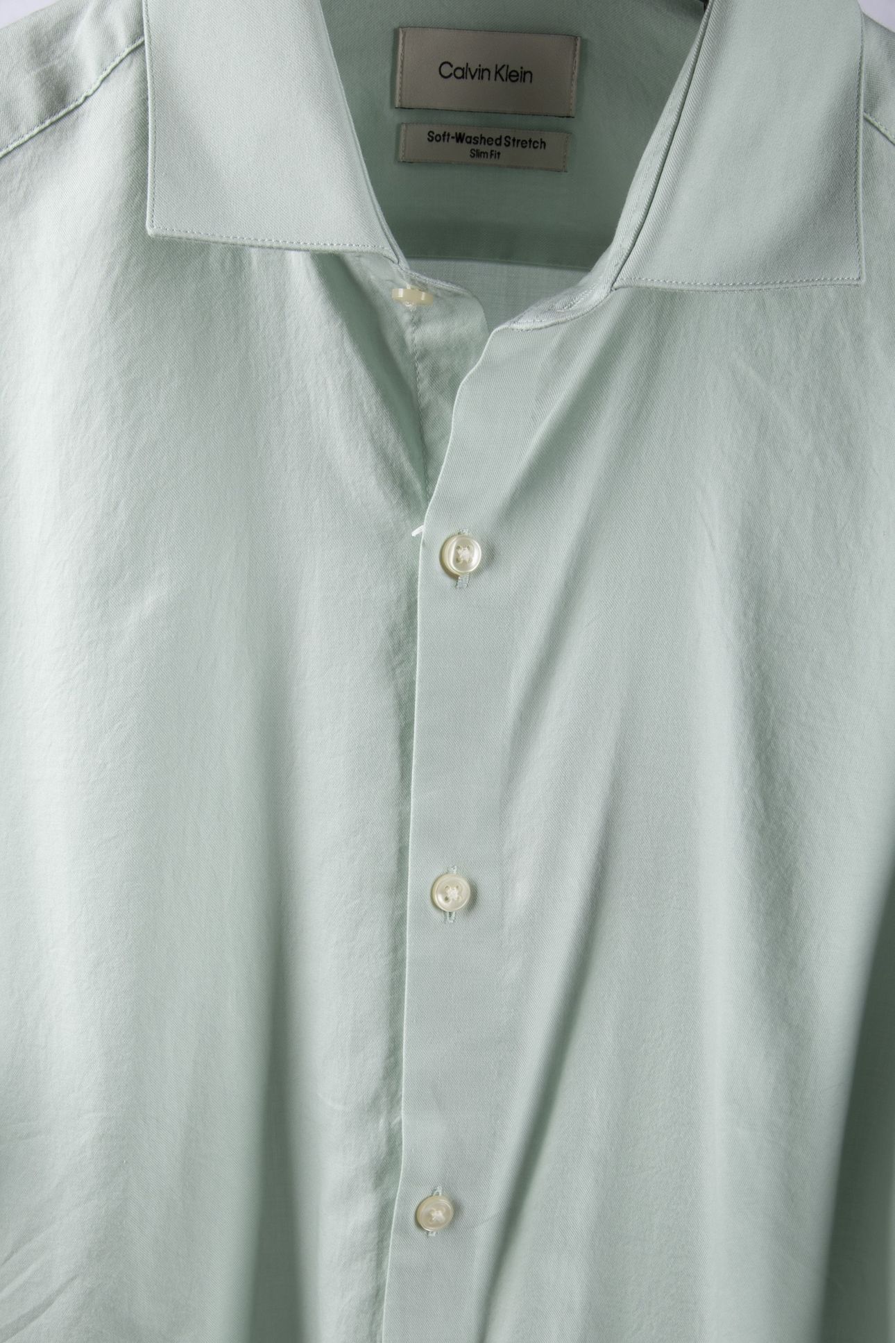 SLIM STRIPED STRAIGHT SHIRT SAGE 4