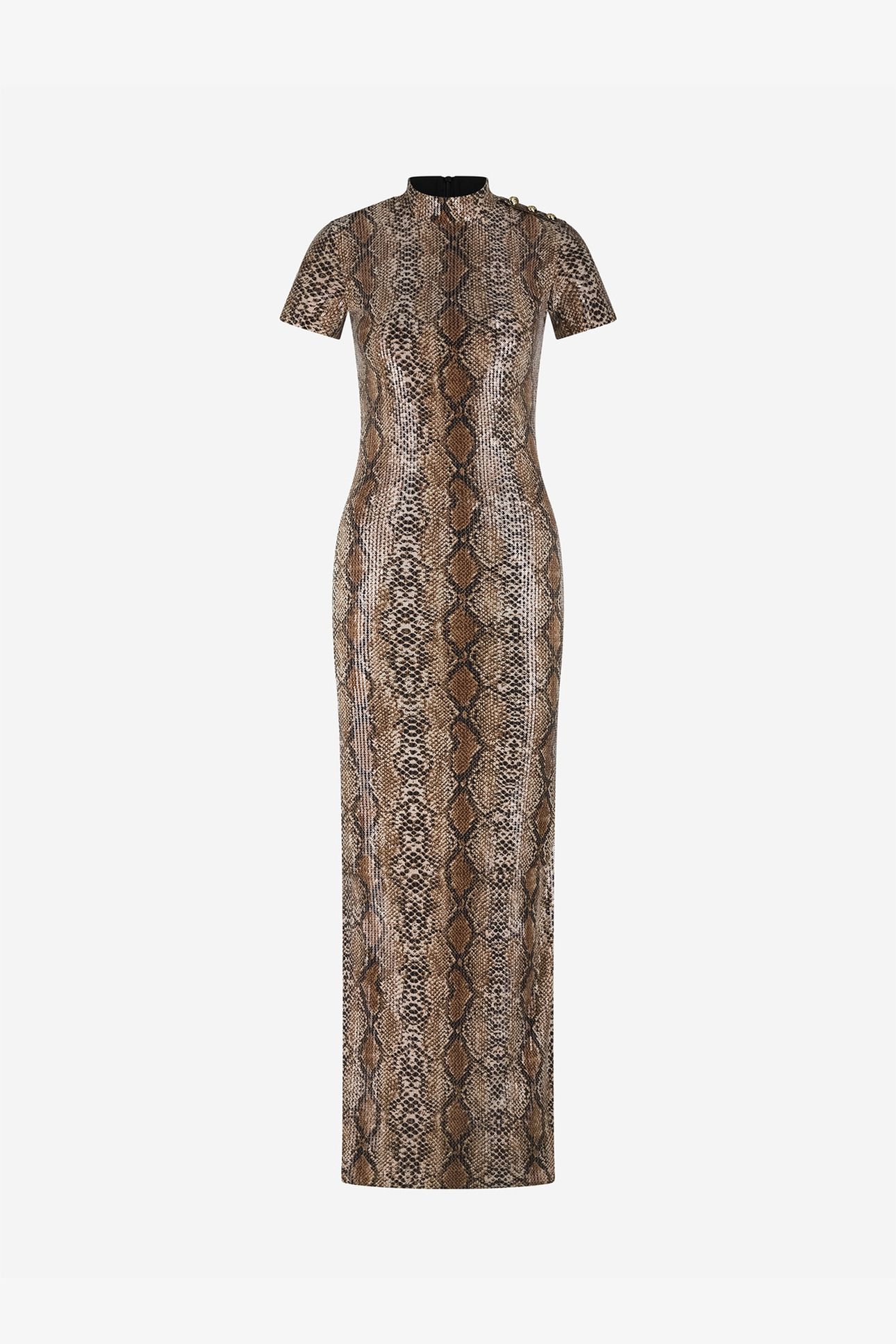 LIVORNO MAXI DRESS HAZELNUT 2