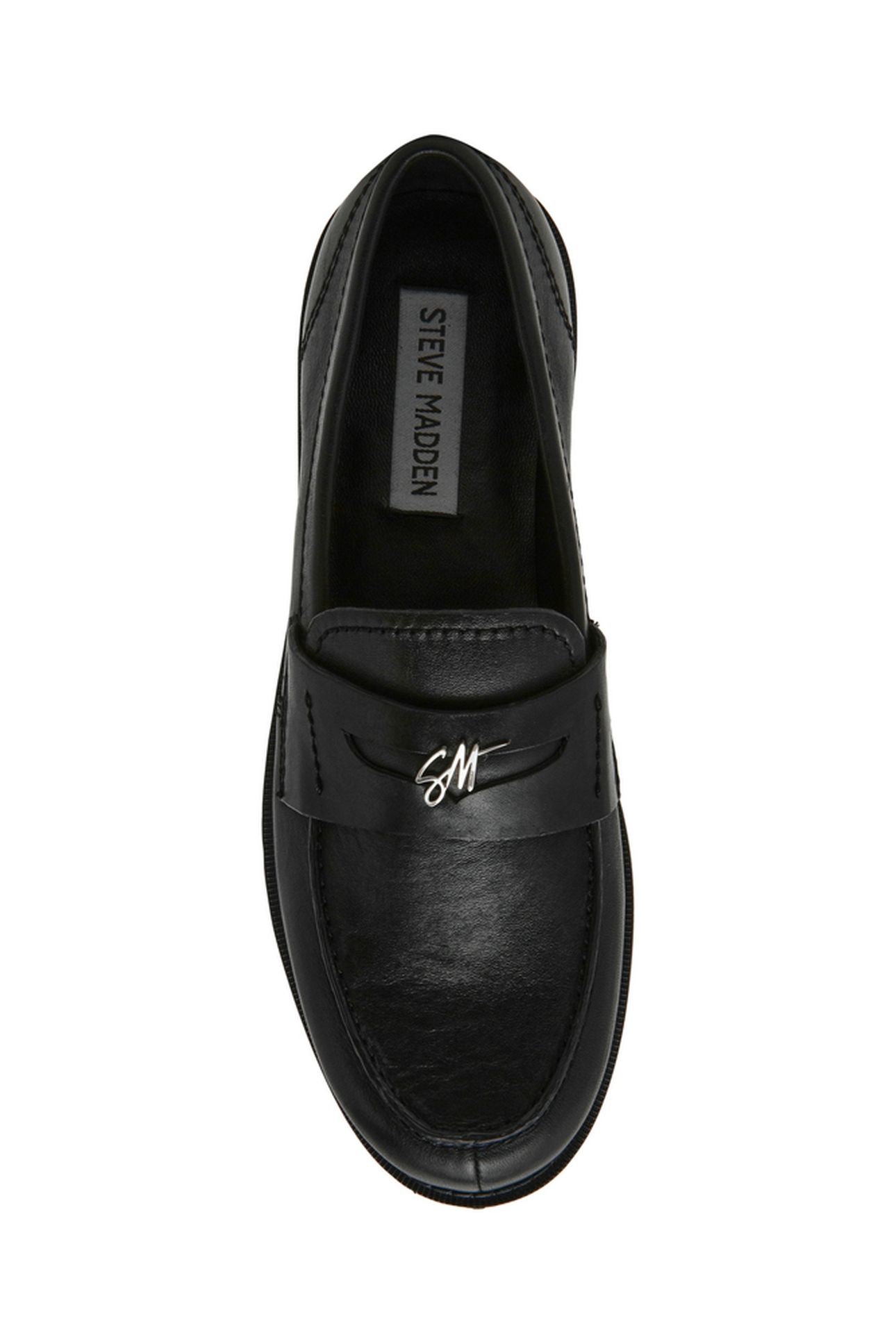 MOTOR FLAT SHOES BLACK LEATHER 6