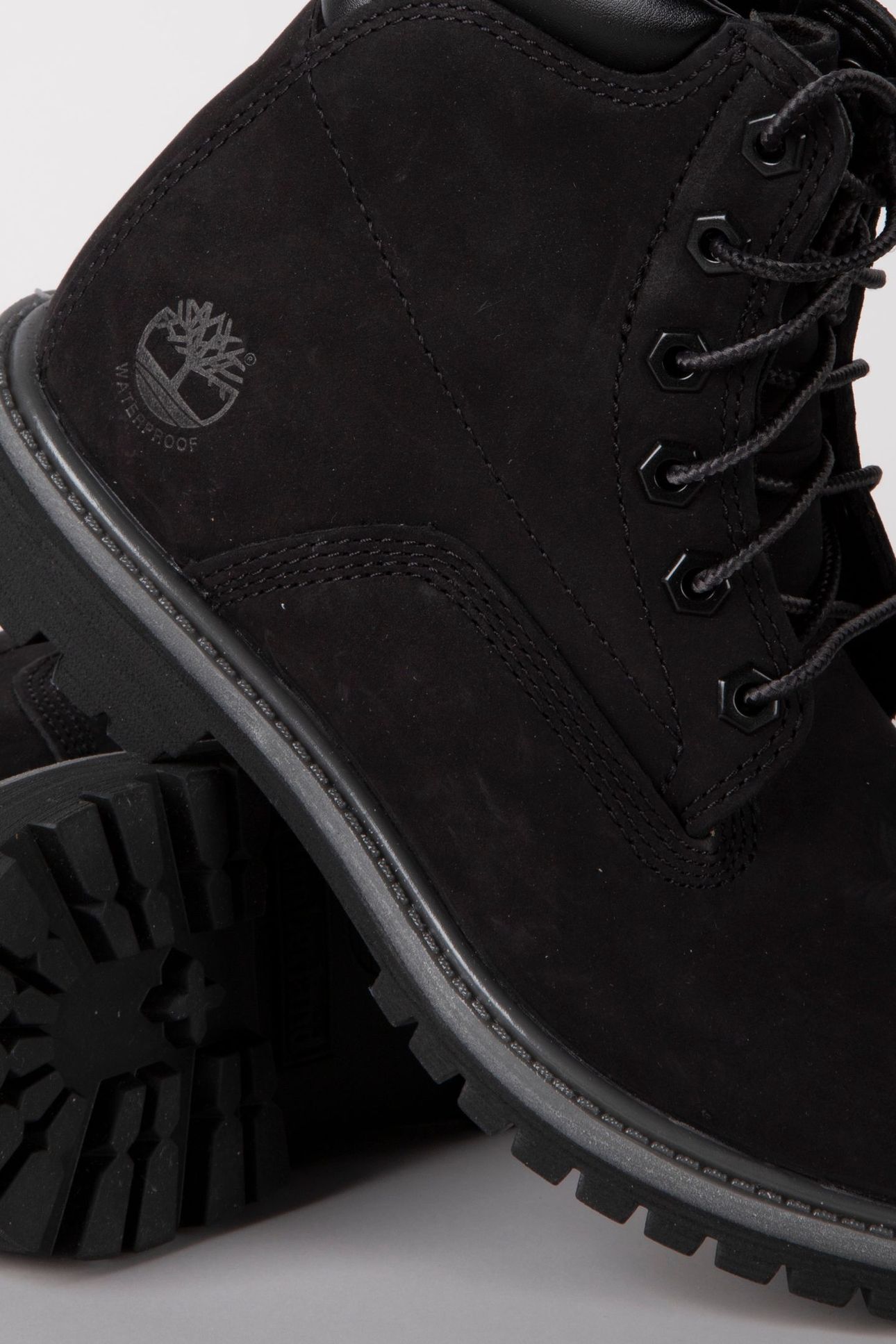 WATERVILLE 6 INCH LACE UP WATERPROOF BOOT BLACK 4