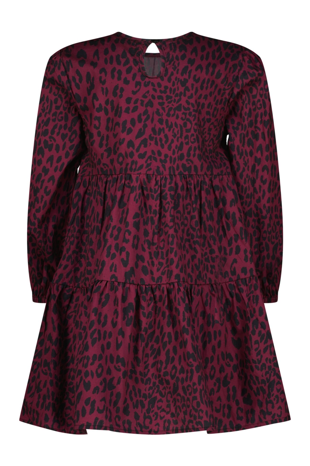 GIRLS PIPPA MIDI DRESS BURGUNDY RED 3