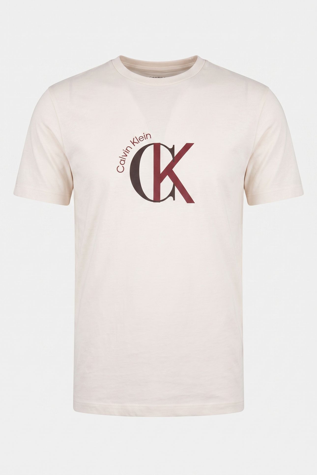 SS 30S 2TONE TEE WHITE GREIGE 3