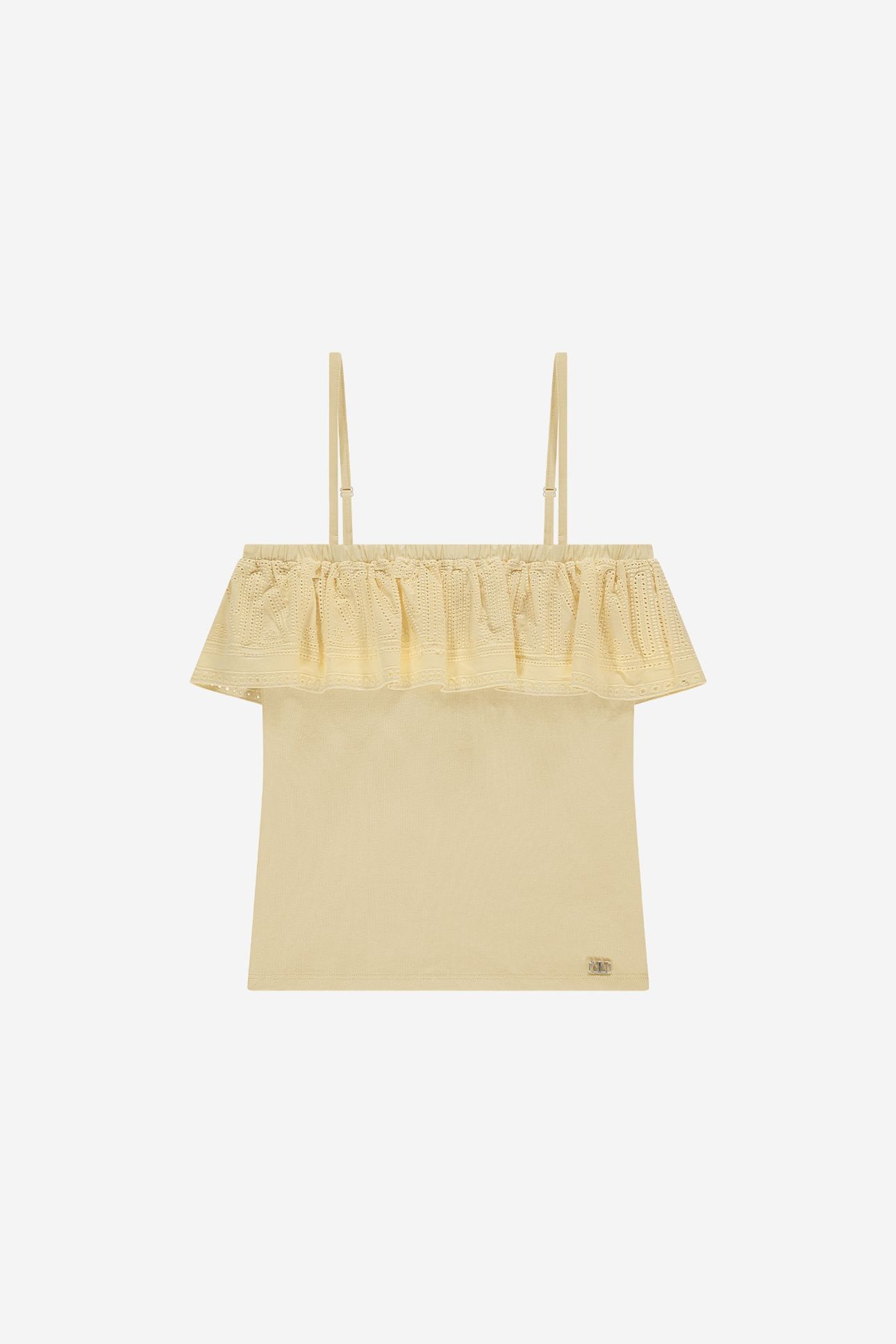 SHANTIE RUFFLE TOP SOFT YELLOW 2
