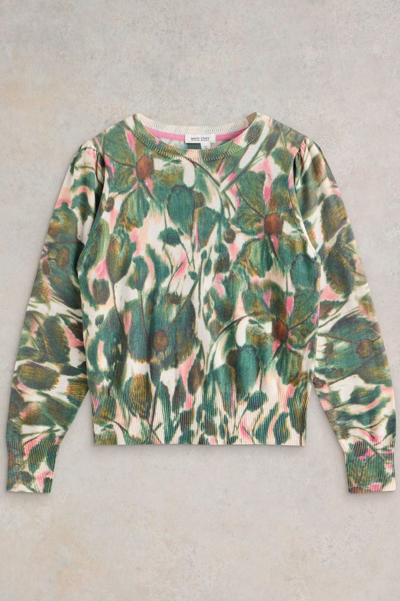 ROSIE JUMPER GREEN PRINT 3
