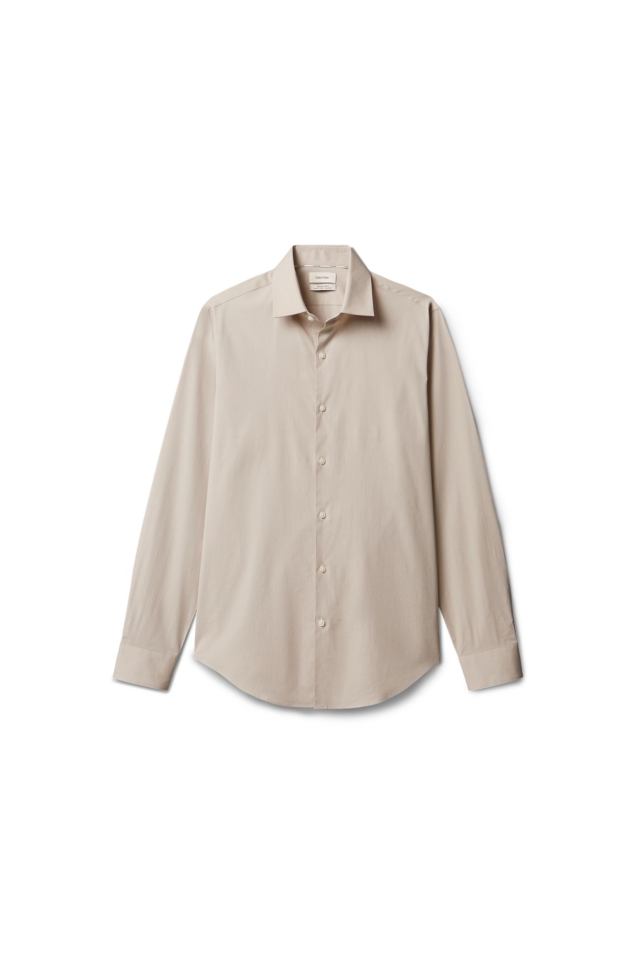 SLIM STRIPED LINEN BLEND SHIRT TAUPE MULTI 4