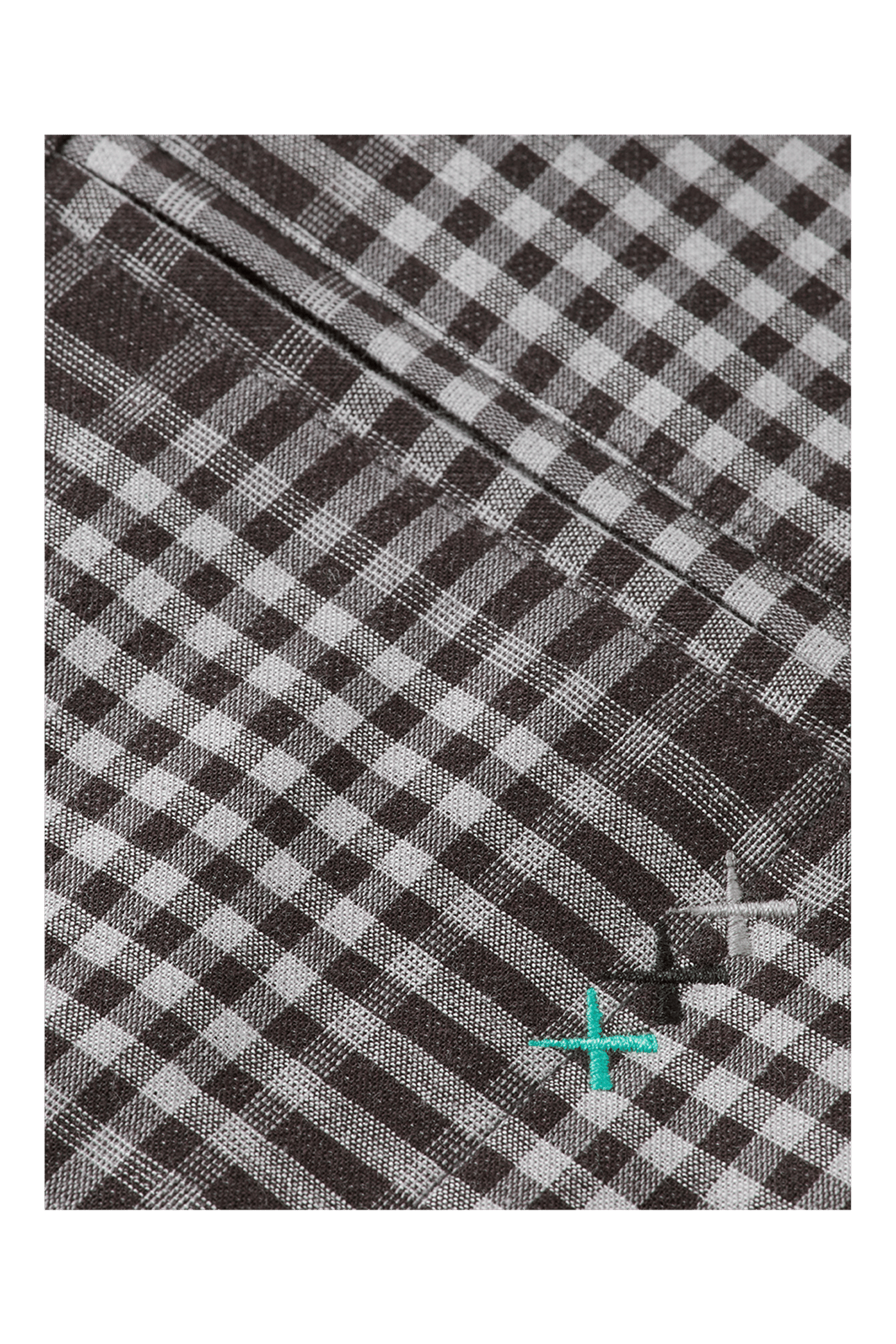 SHADOW-CHECK DOUBLE-FACED SHIRT BLACK SHADOW CHECK 7