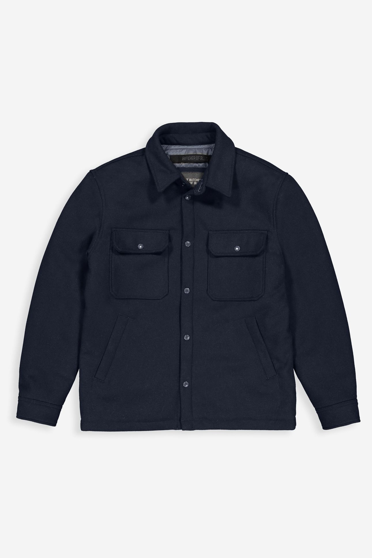 NORBU PADDED WOOL JACKET ALASKA BLUE 3