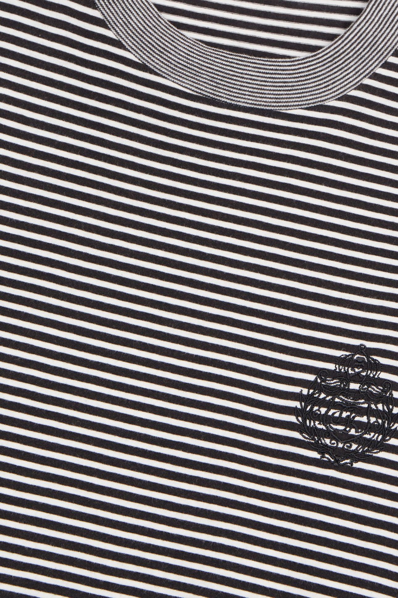 SHORT-SLEEVED STRIPED T-SHIRT WITH PATCH BLACK / WHITE 5