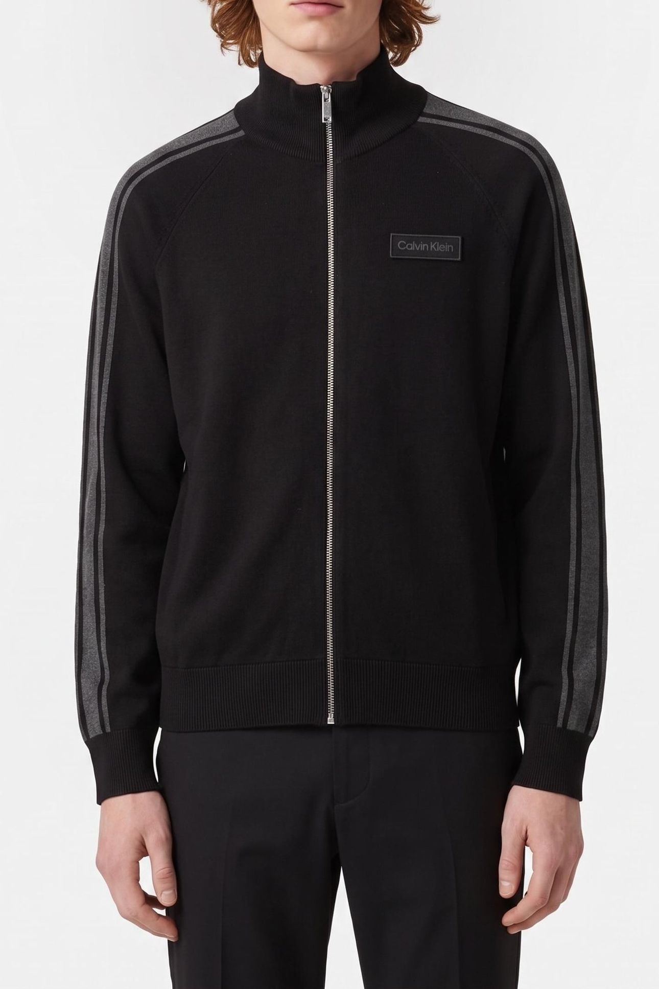 LS TECH KNIT TRACK JACKET BLACK 1