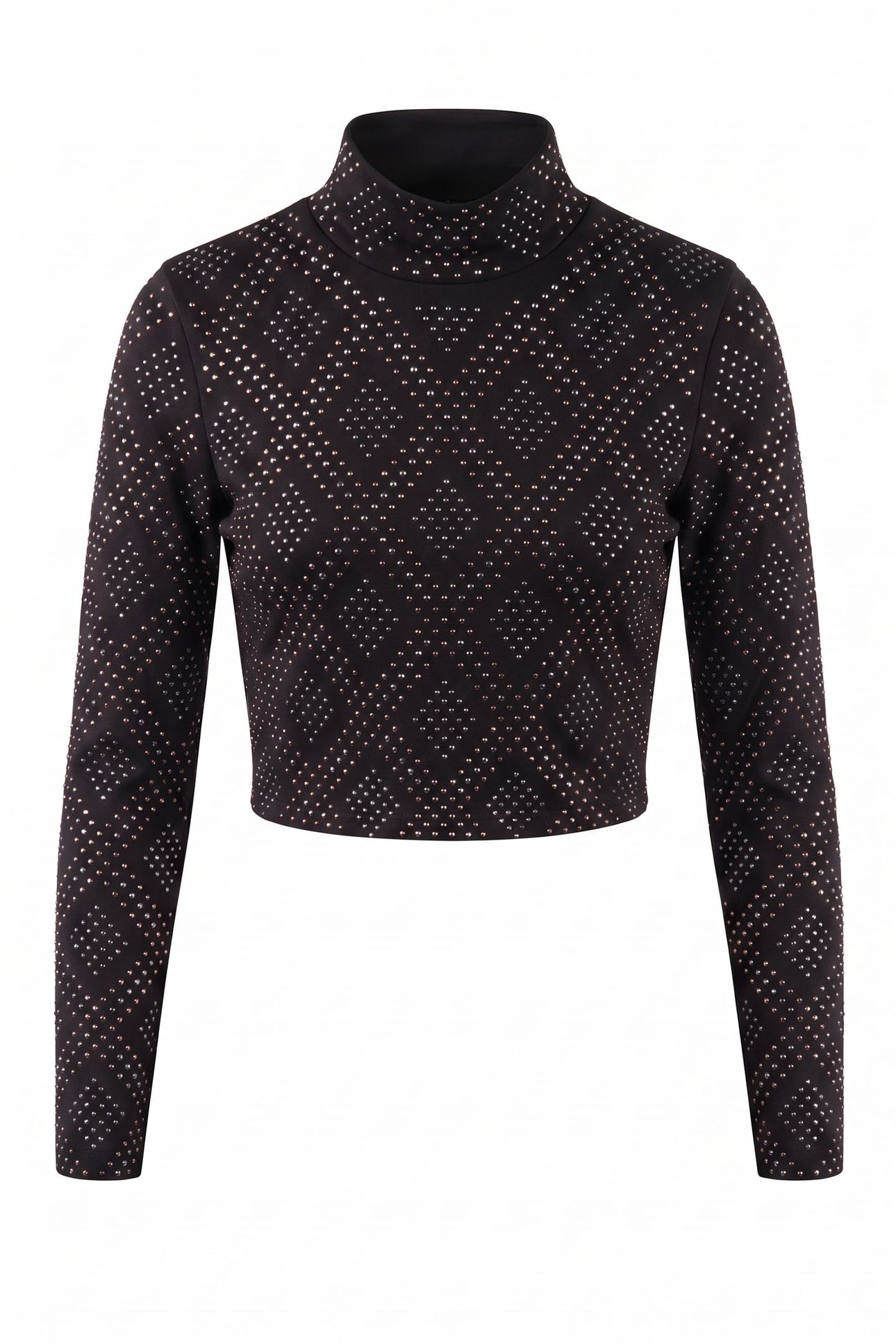T-SHIRT ML DIAMOND DOTS BLACK 3