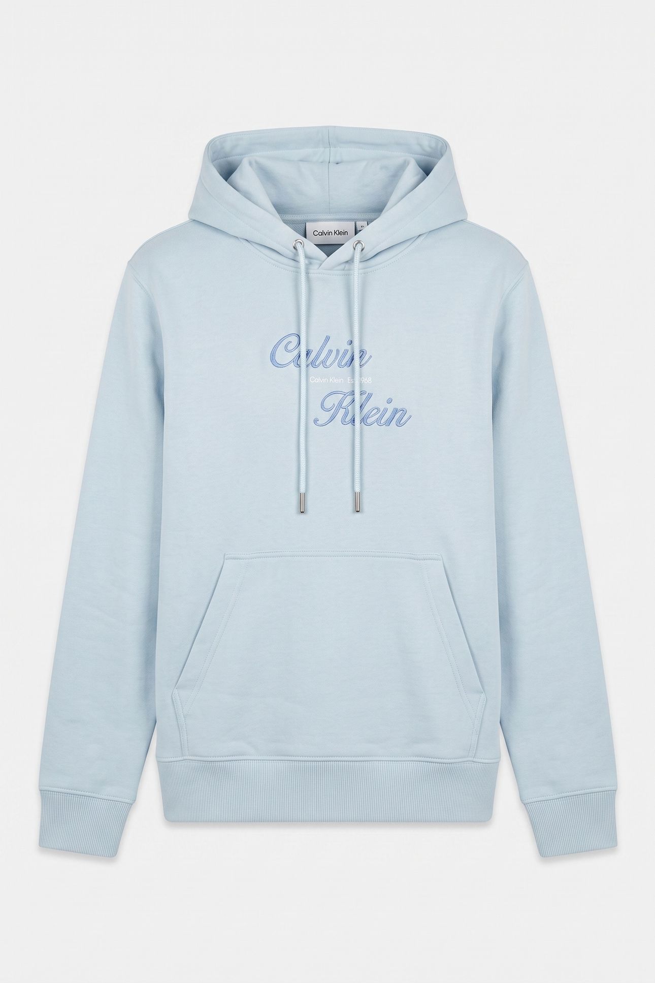 LONG SLEEVE CLASSIC 350GSM TERRY SCRIPT WINTER SKY 3