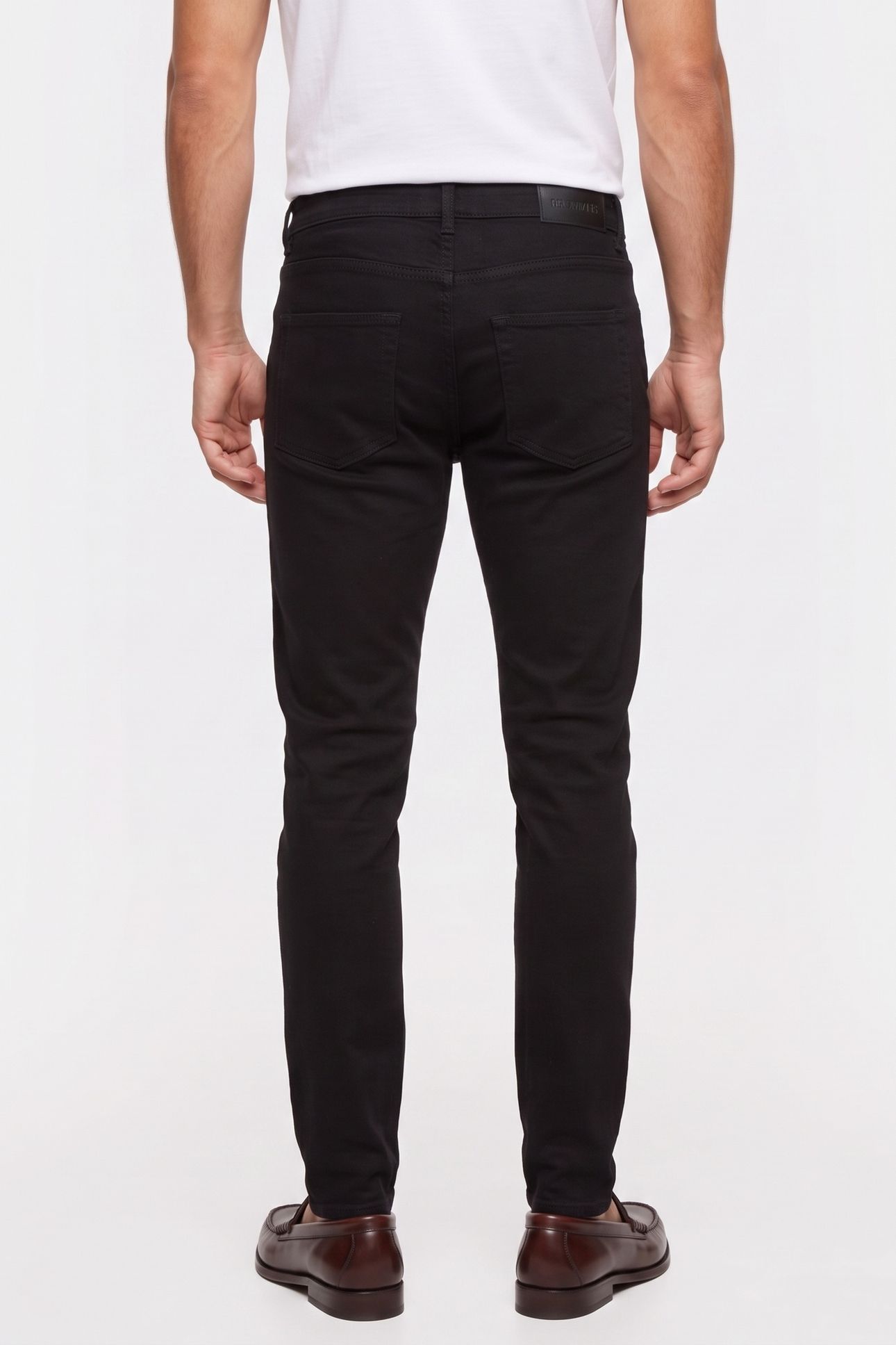 SLIM BLACK DENIM JEANS BLACK BRUT 2