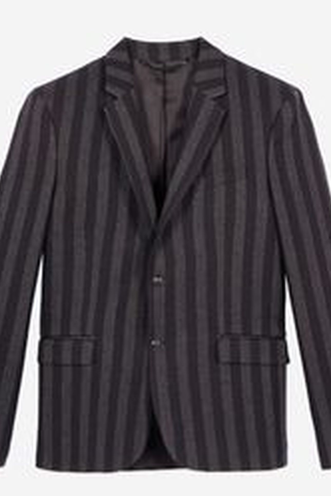STRAIGHT-CUT JACKET WITH 3 BUTTONS & 3 POCKETS BLACK GREY 10