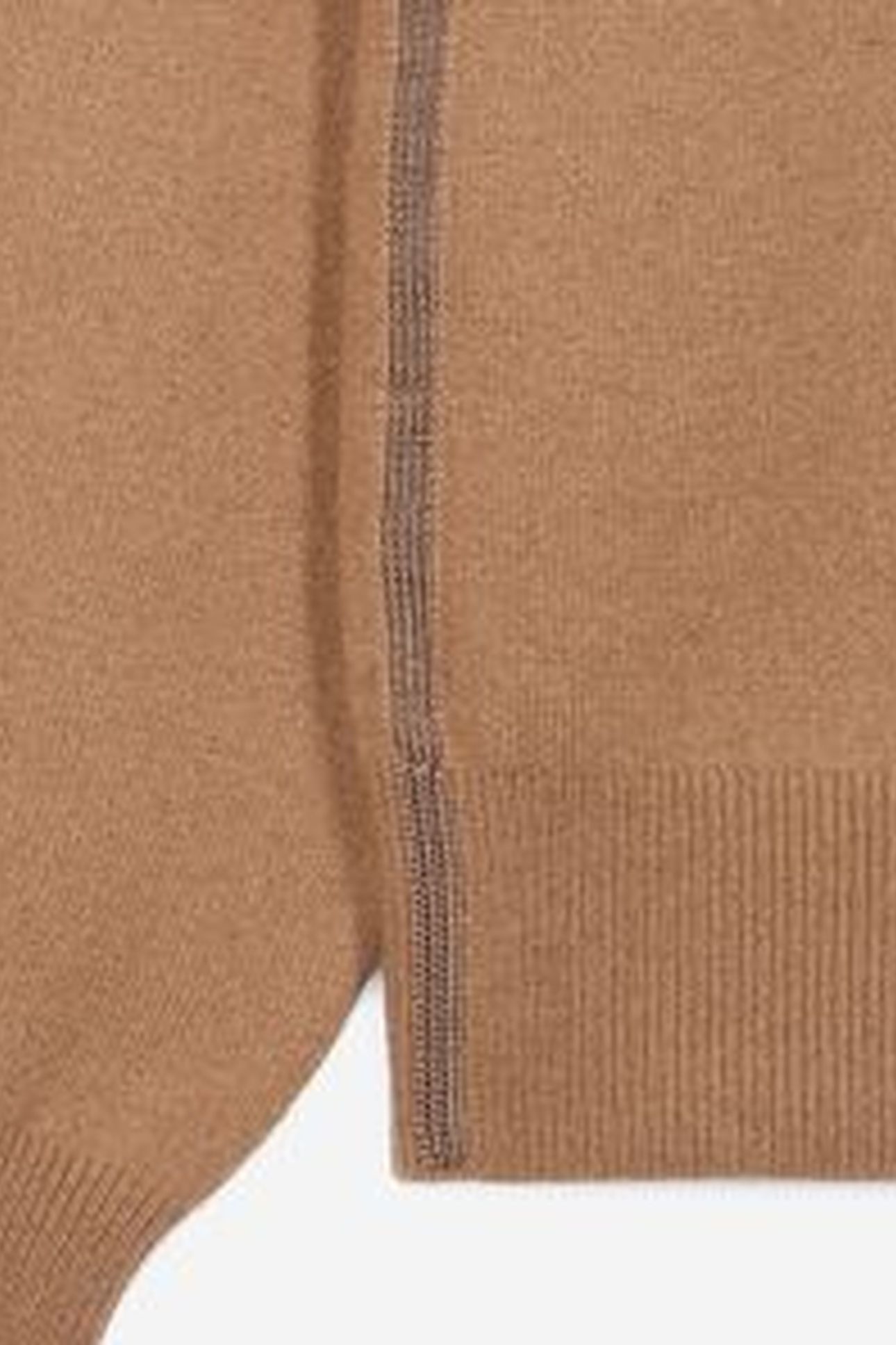 PULL COL ROUND DETAIL BRILLIANT DARK CAMEL 10