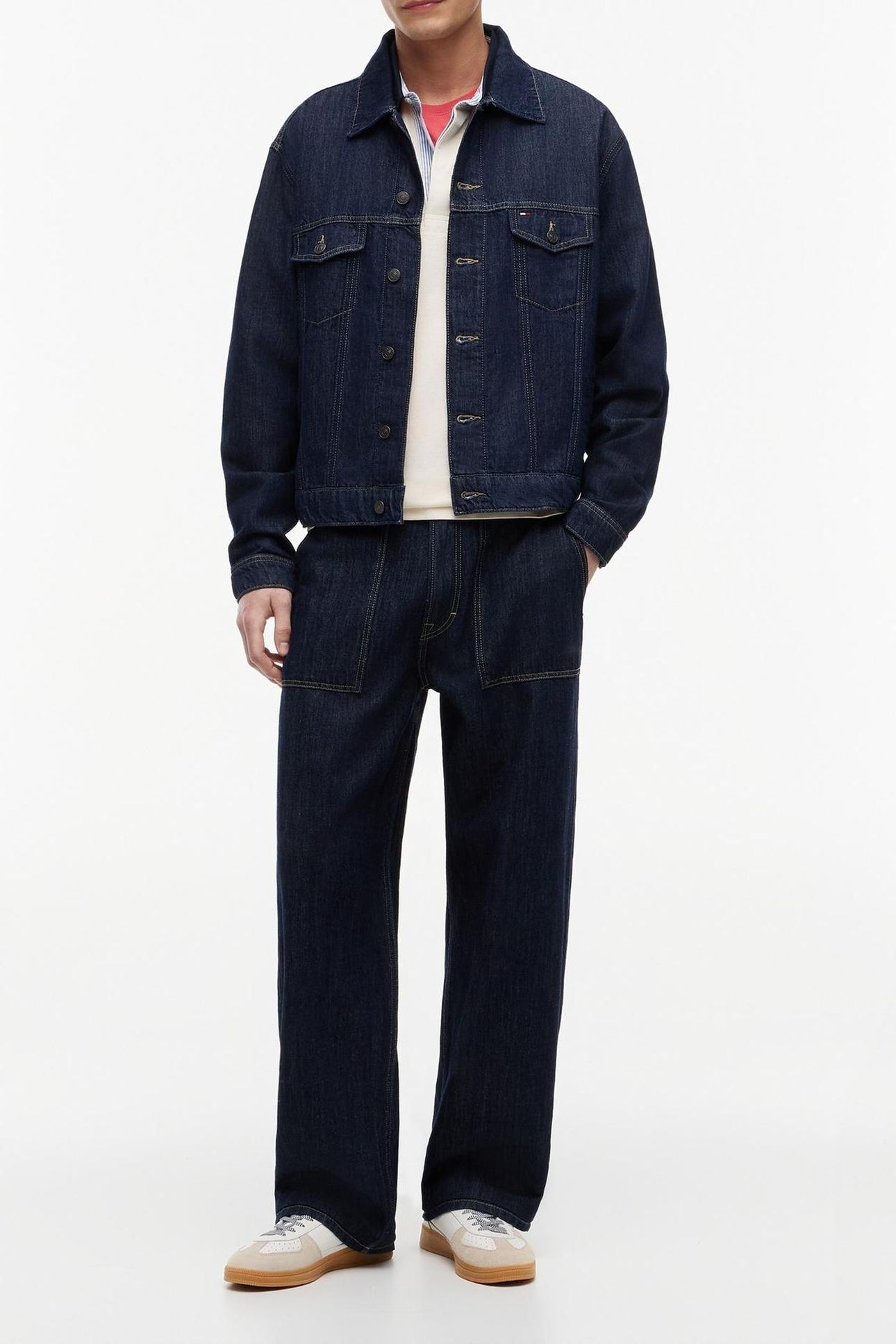JAIMIE RELAXED TRUCKER JACKET DENIM DARK 3