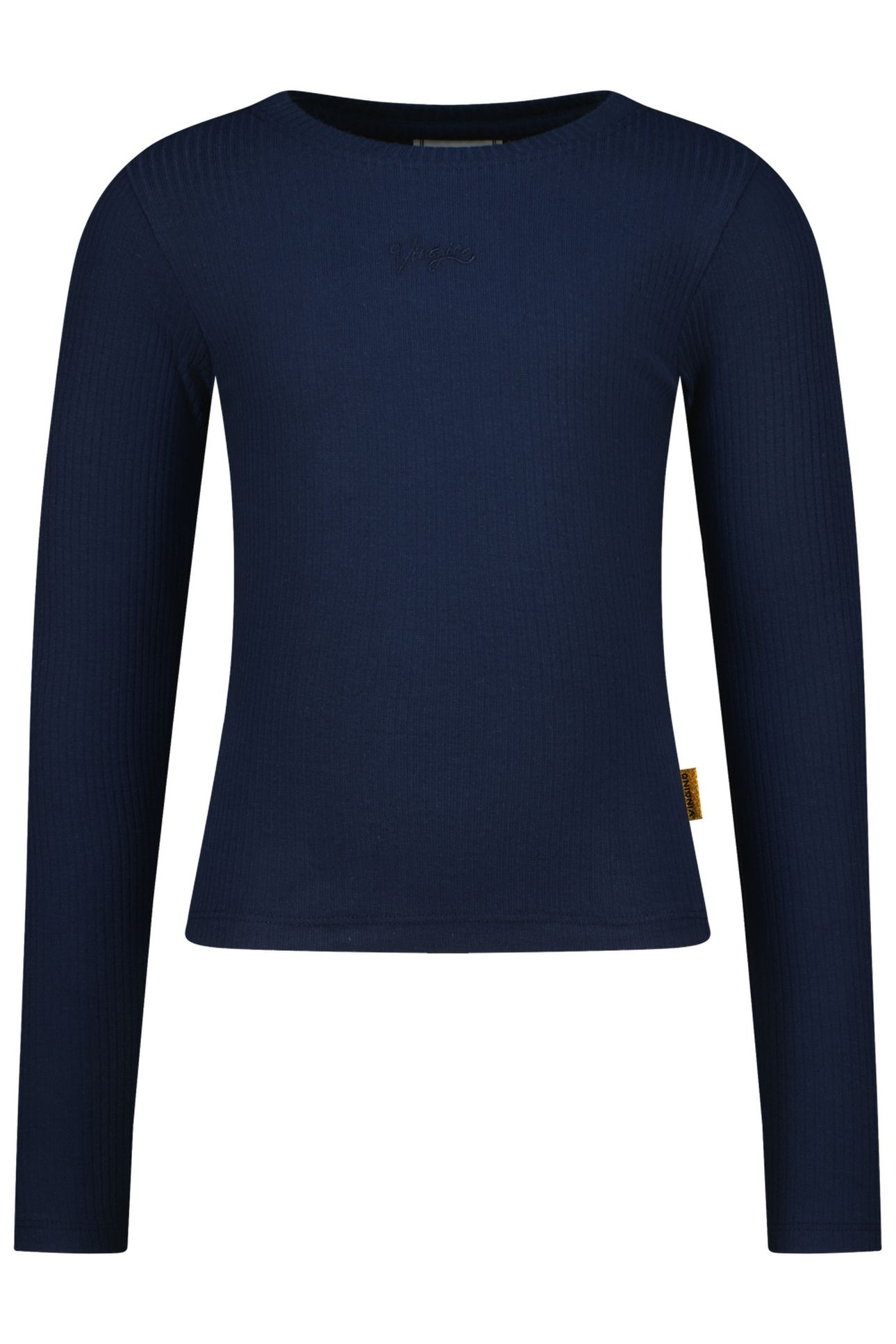GIRLS BASIC RIB TOP T-SHIRT DARK BLUE 1
