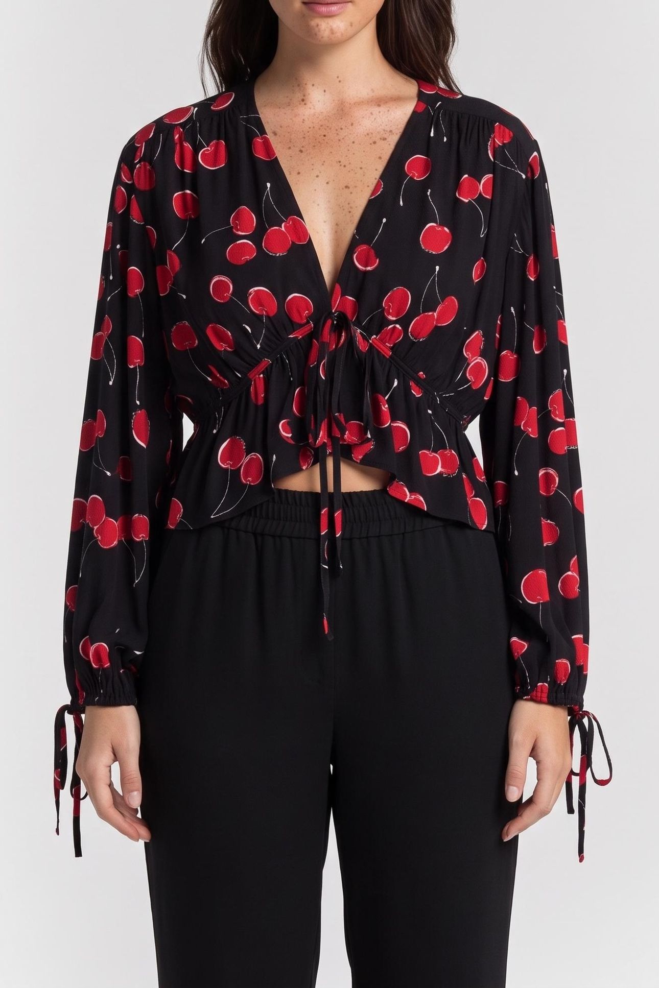 LONG-LASTING TOP BLACK - RED 1
