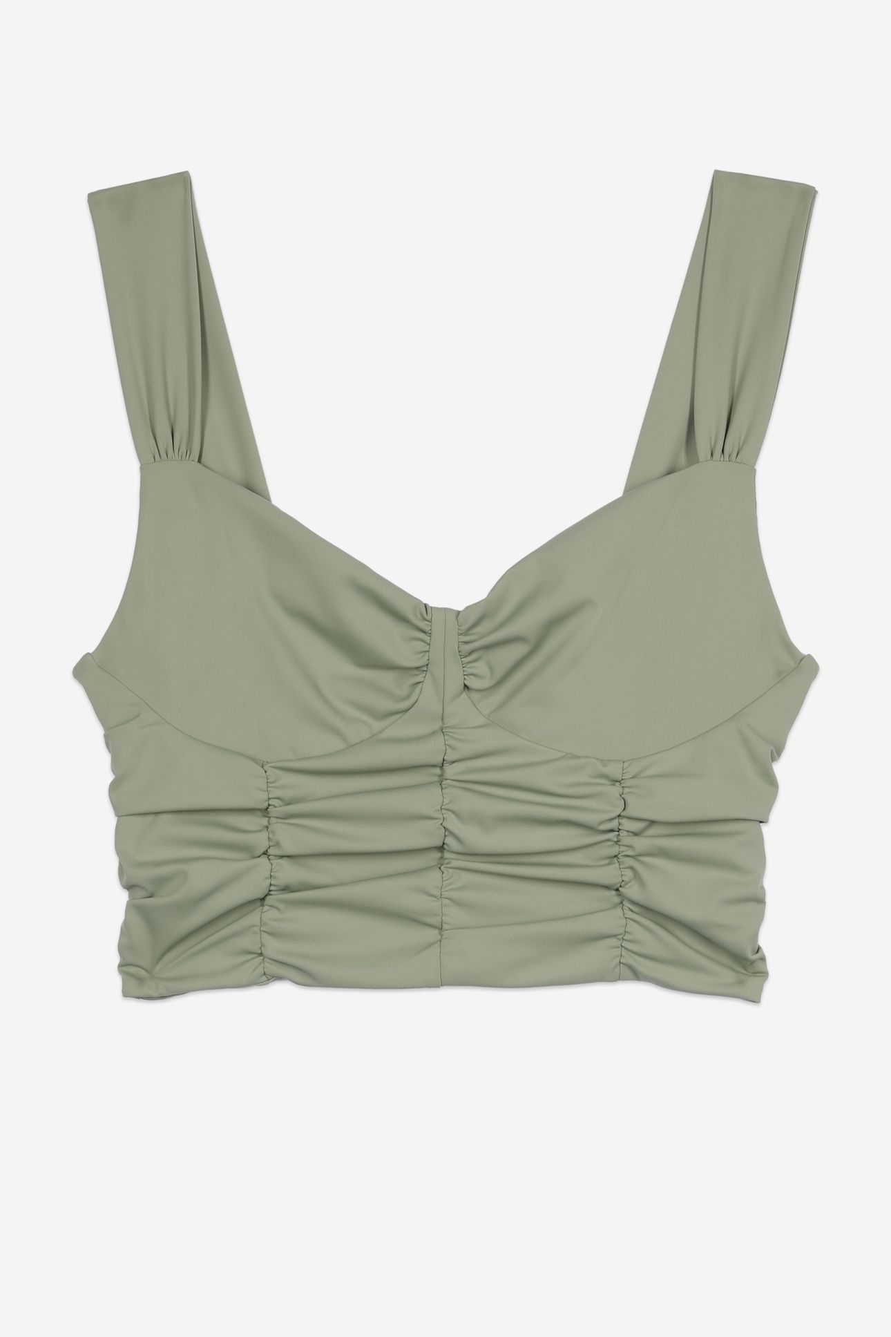 TOP WITH BALCONY AND ZIPPERED STRAP KAKI GREY 5