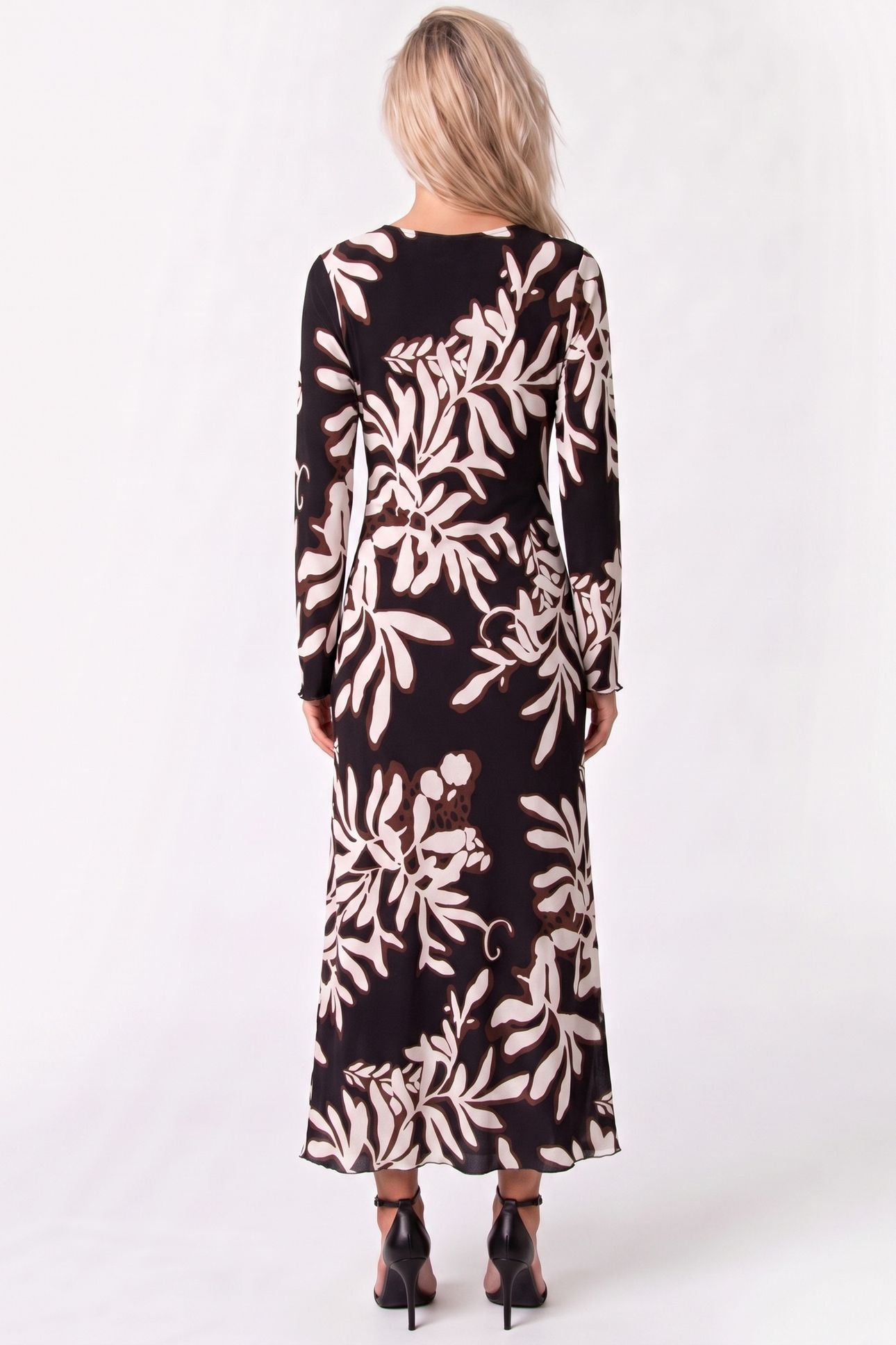 FIRENZE AOP DRESS BLACK 2