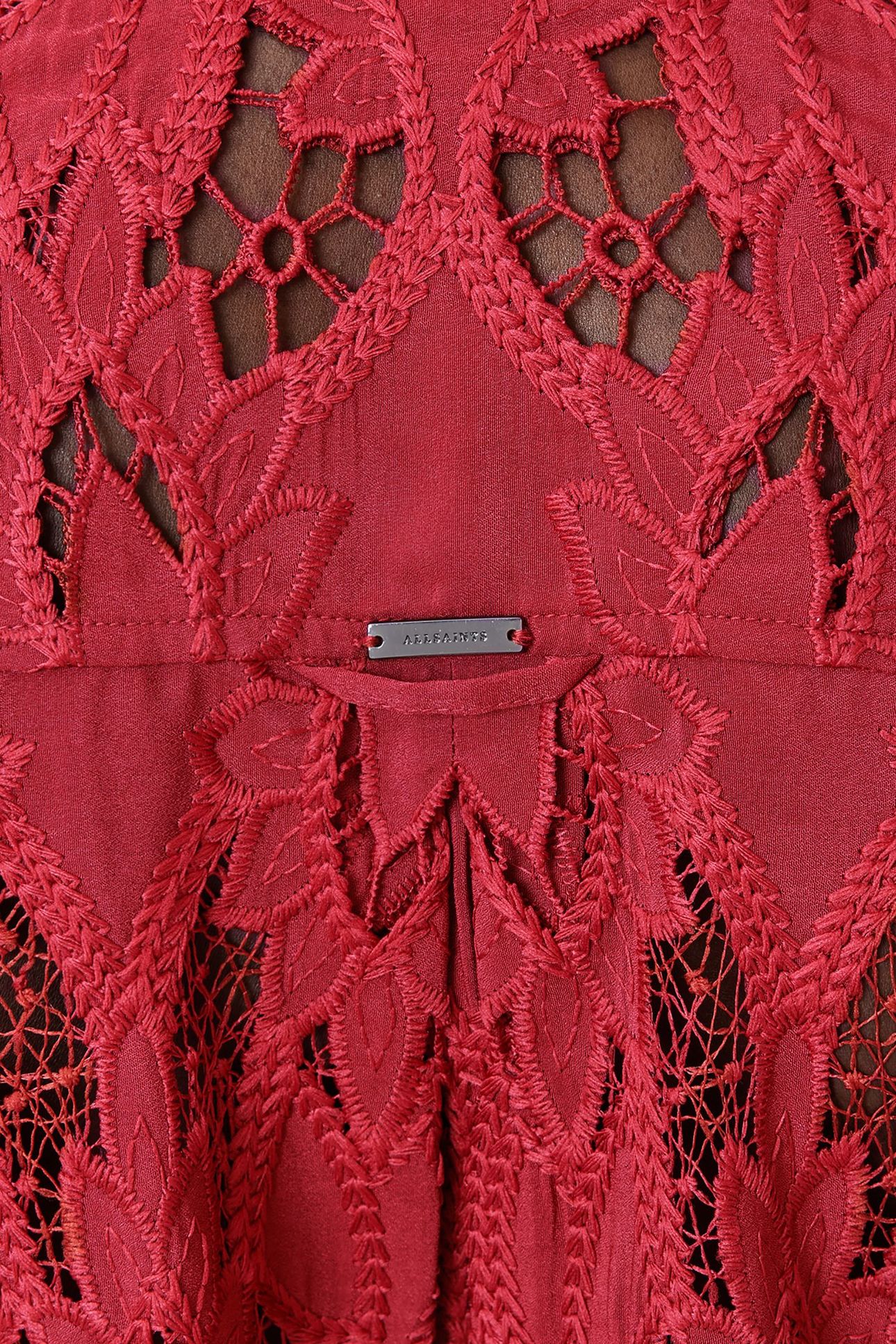 CHARLI EMB SHIRT BURNT BRICK RED 7