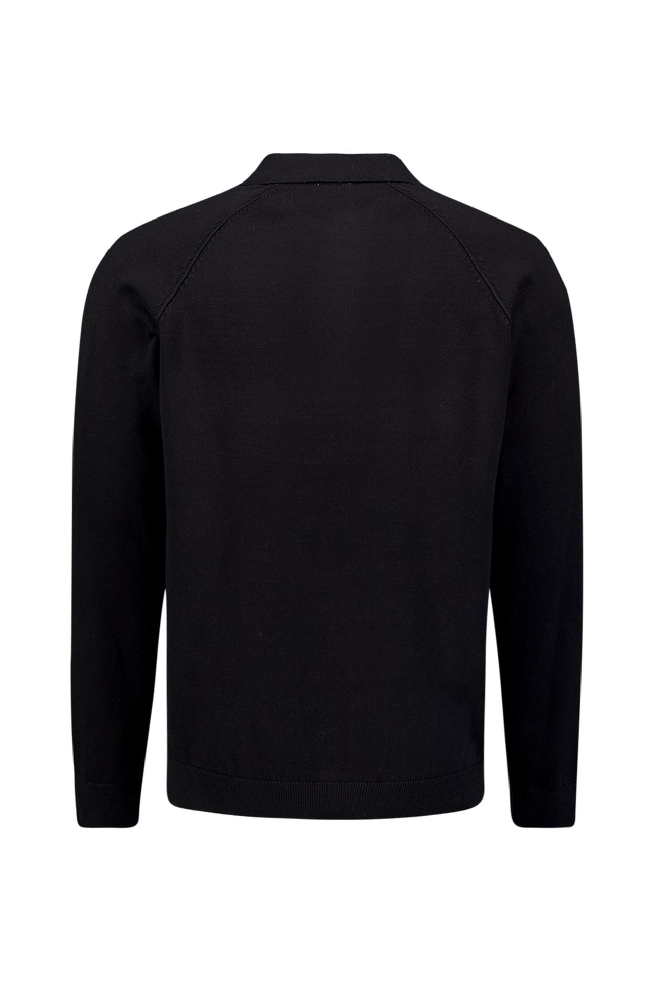 PULLOVER POLO HALF ZIP SOLID BLACK 6