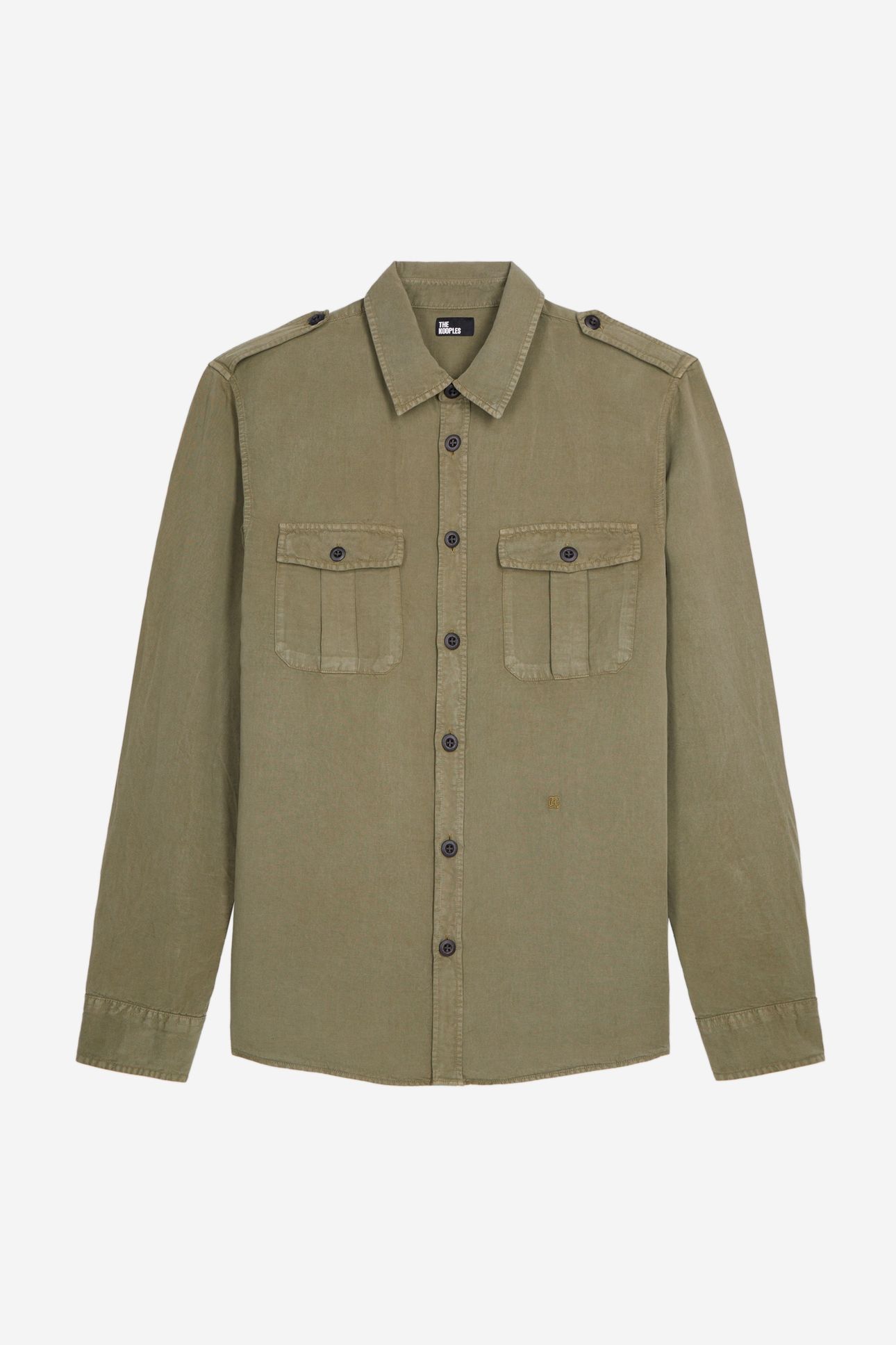 MILITARY SHIRT WITH PATCH POCKETS KAKI 5