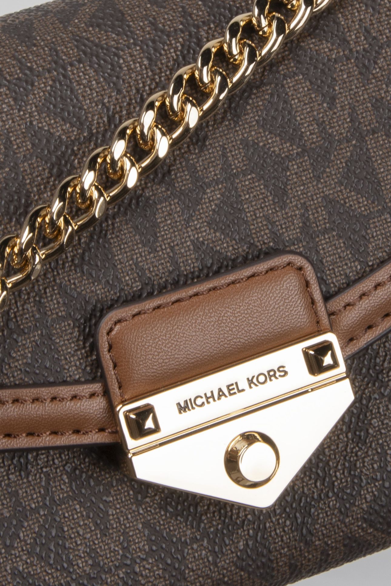 LARGE WALLET ON A CHAIN CROSSBODY BROWN 4