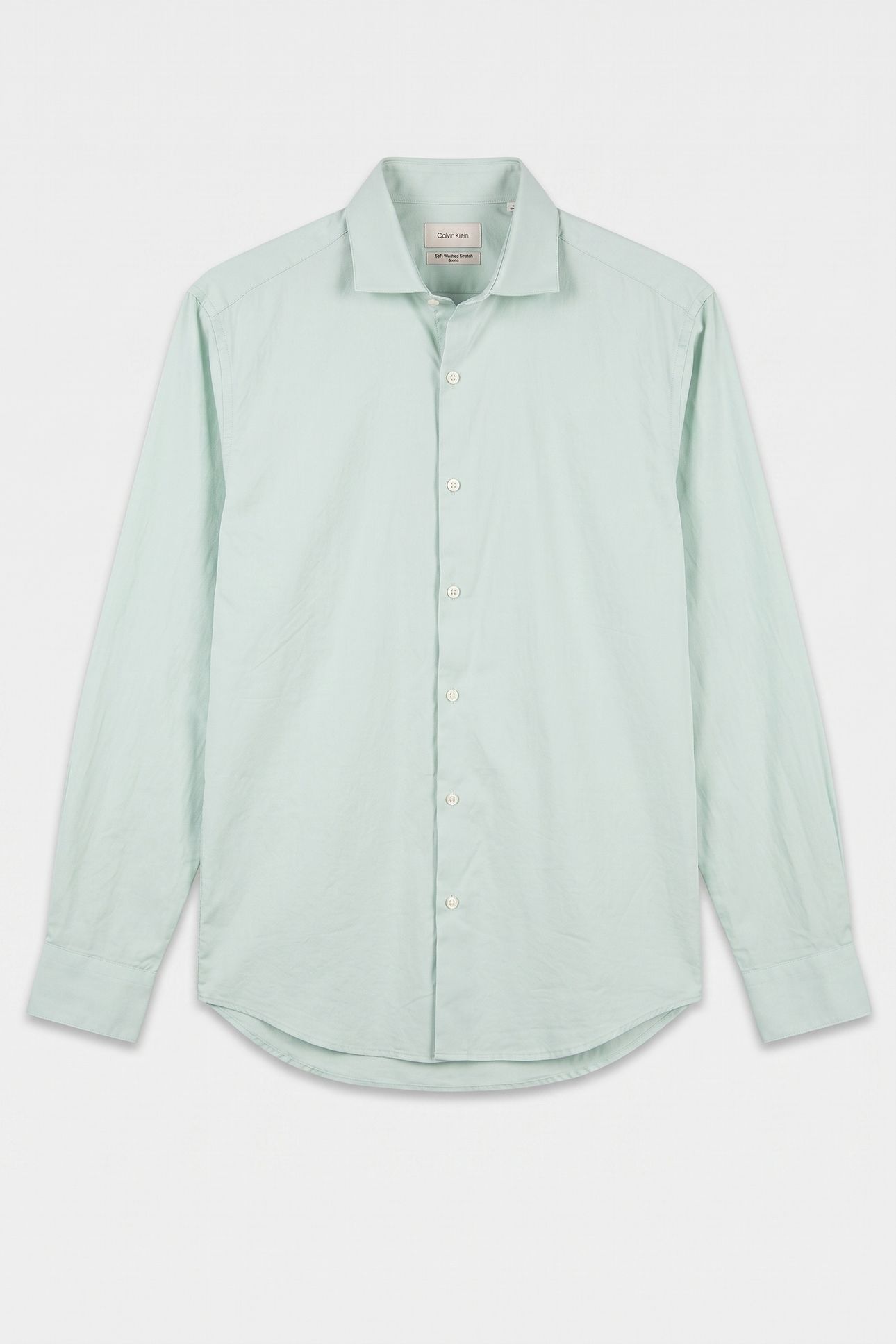 SLIM STRIPED STRAIGHT SHIRT SAGE 3