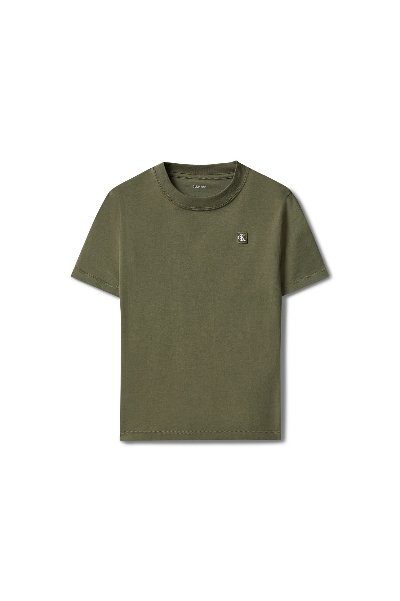 UNISEX MINI BADGE REGULAR T-SHIRT DUSTY OLIVE 5